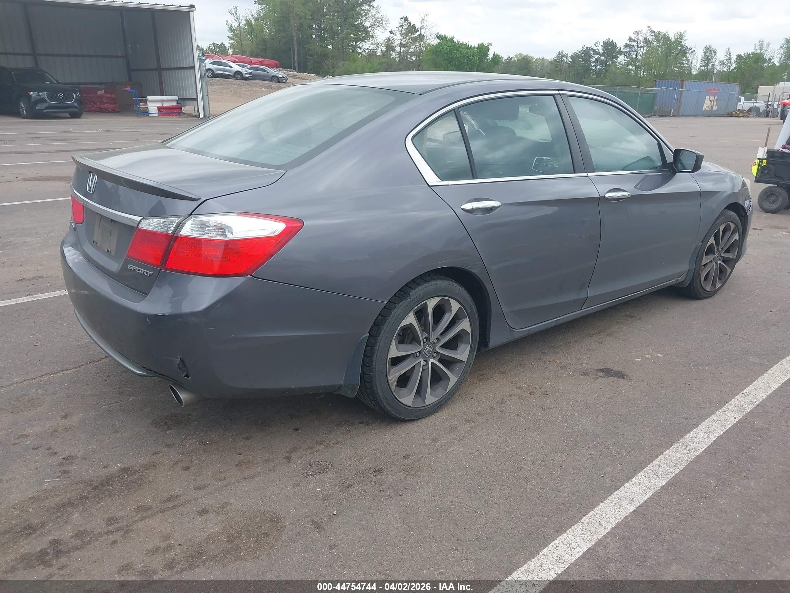 2014 Honda Accord Sport Gray vin: 1HGCR2F58EA135716