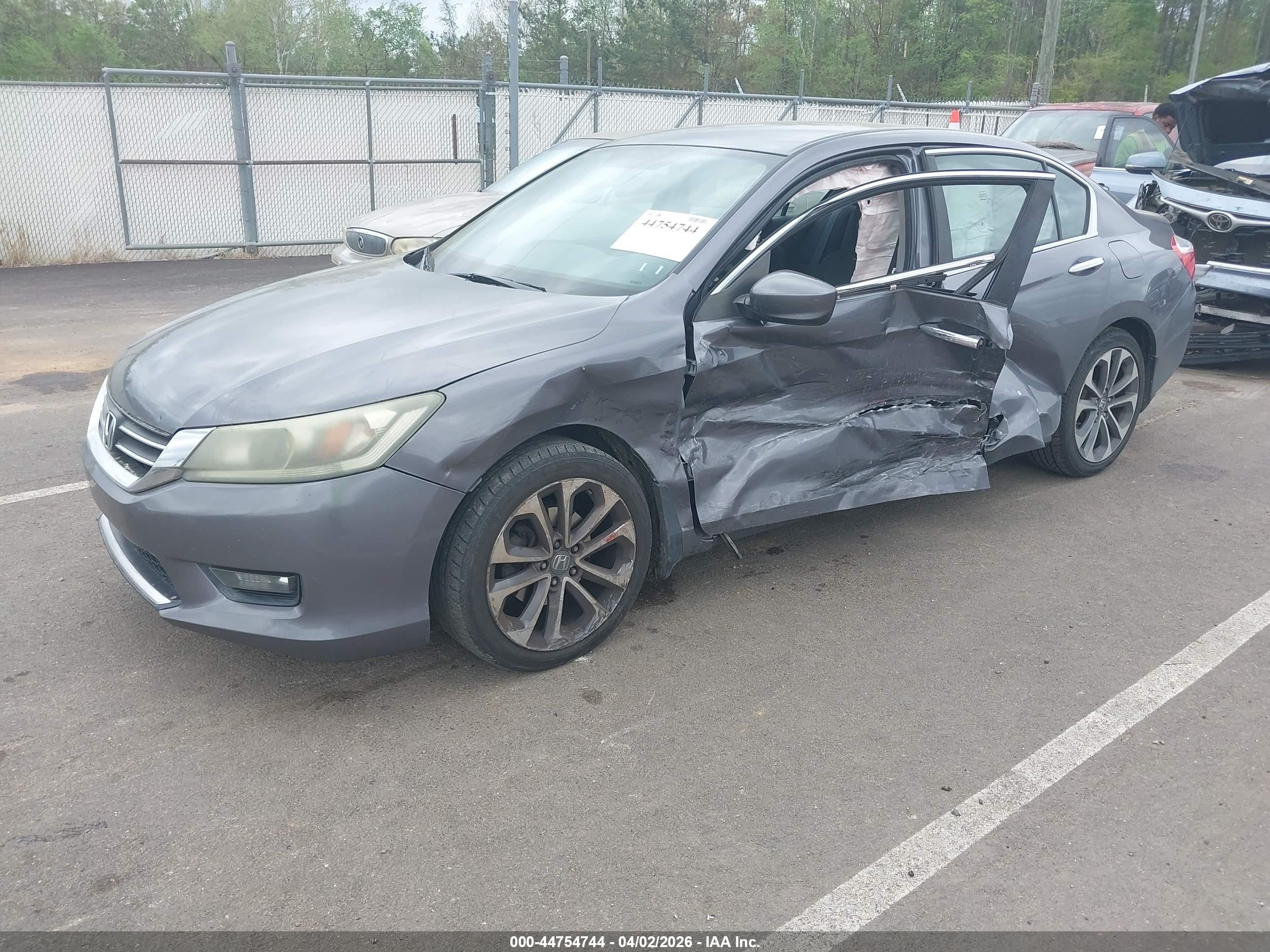 2014 Honda Accord Sport Gray vin: 1HGCR2F58EA135716