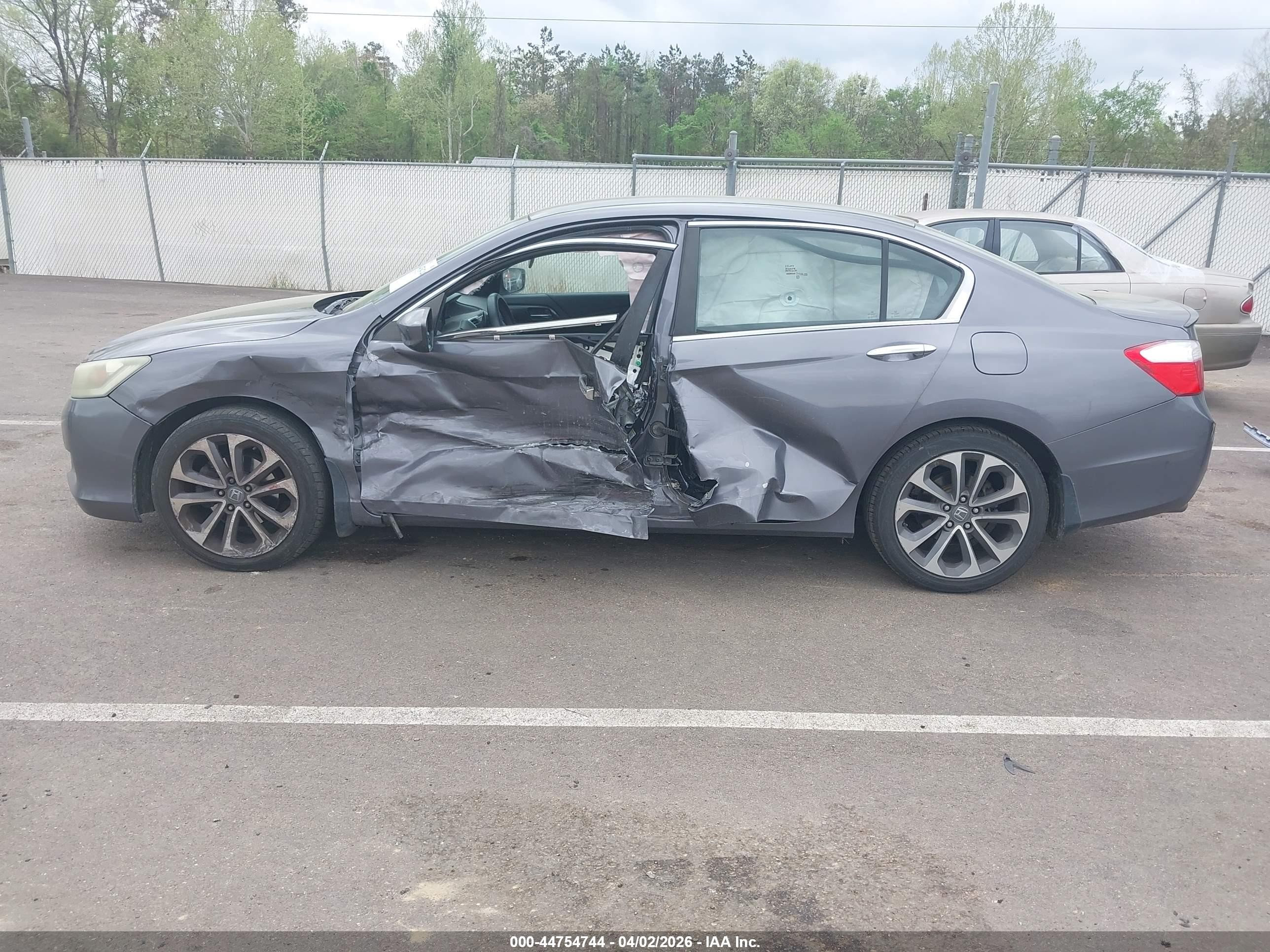 2014 Honda Accord Sport Gray vin: 1HGCR2F58EA135716