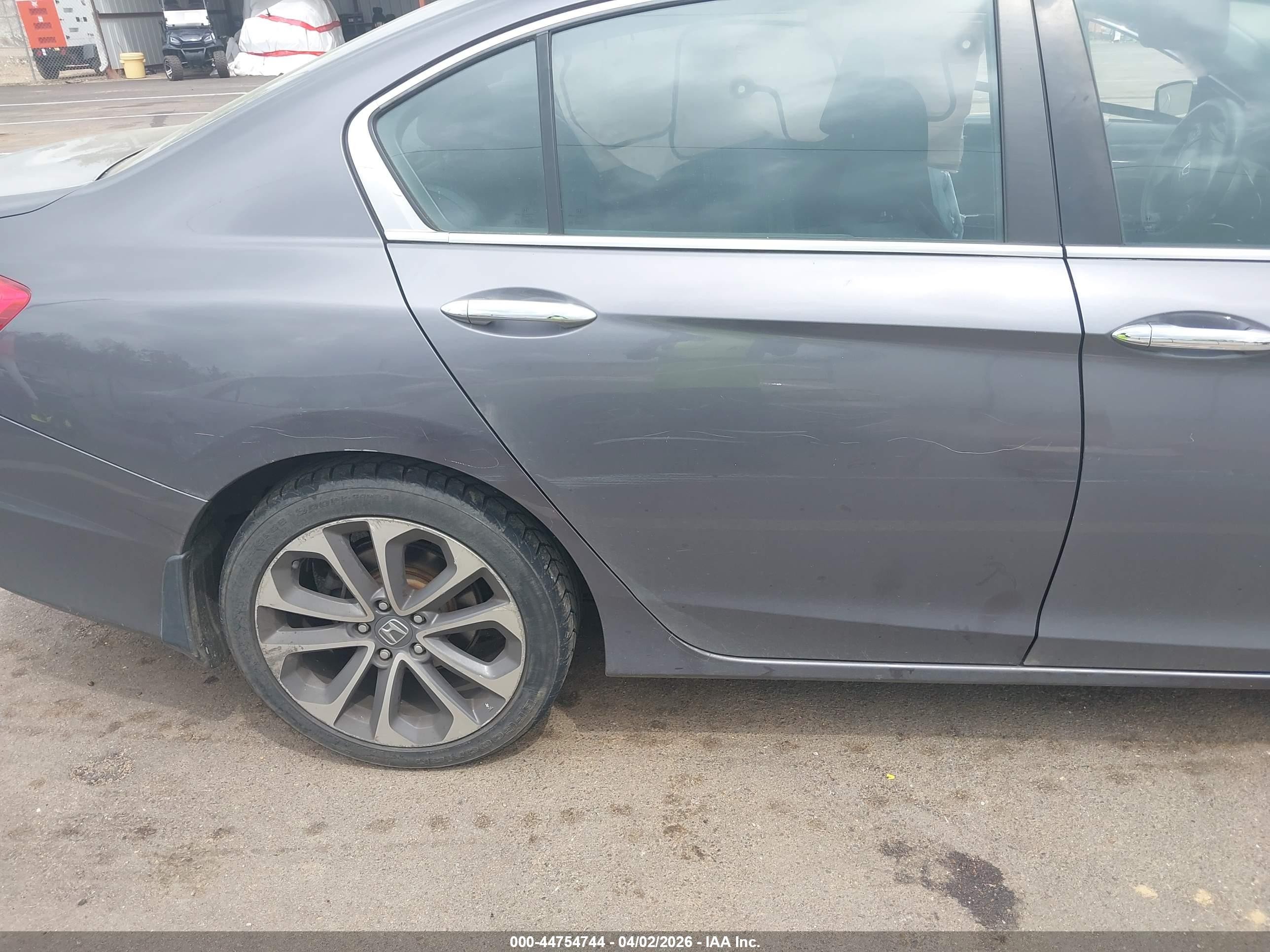 2014 Honda Accord Sport Gray vin: 1HGCR2F58EA135716