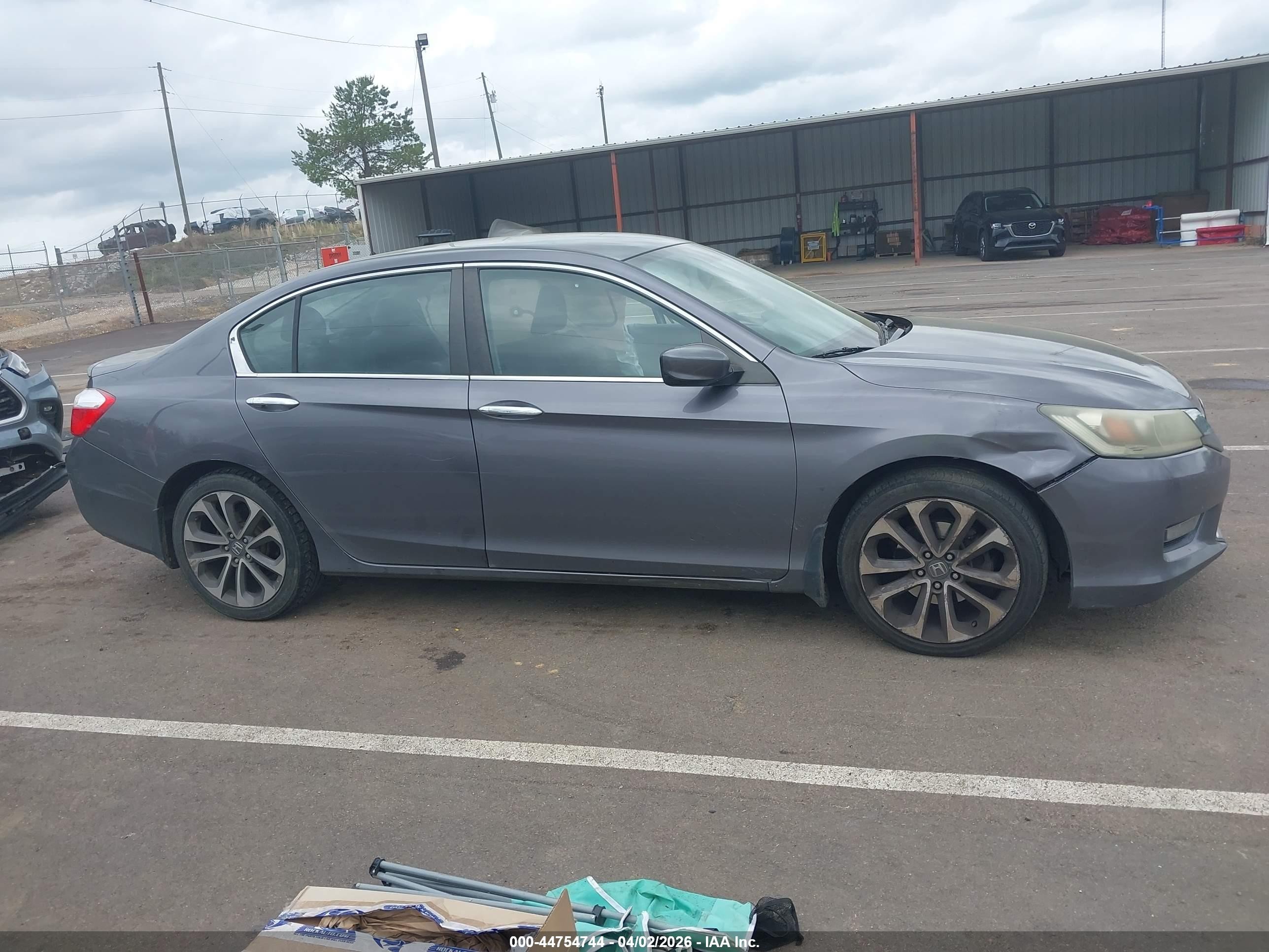 2014 Honda Accord Sport Gray vin: 1HGCR2F58EA135716
