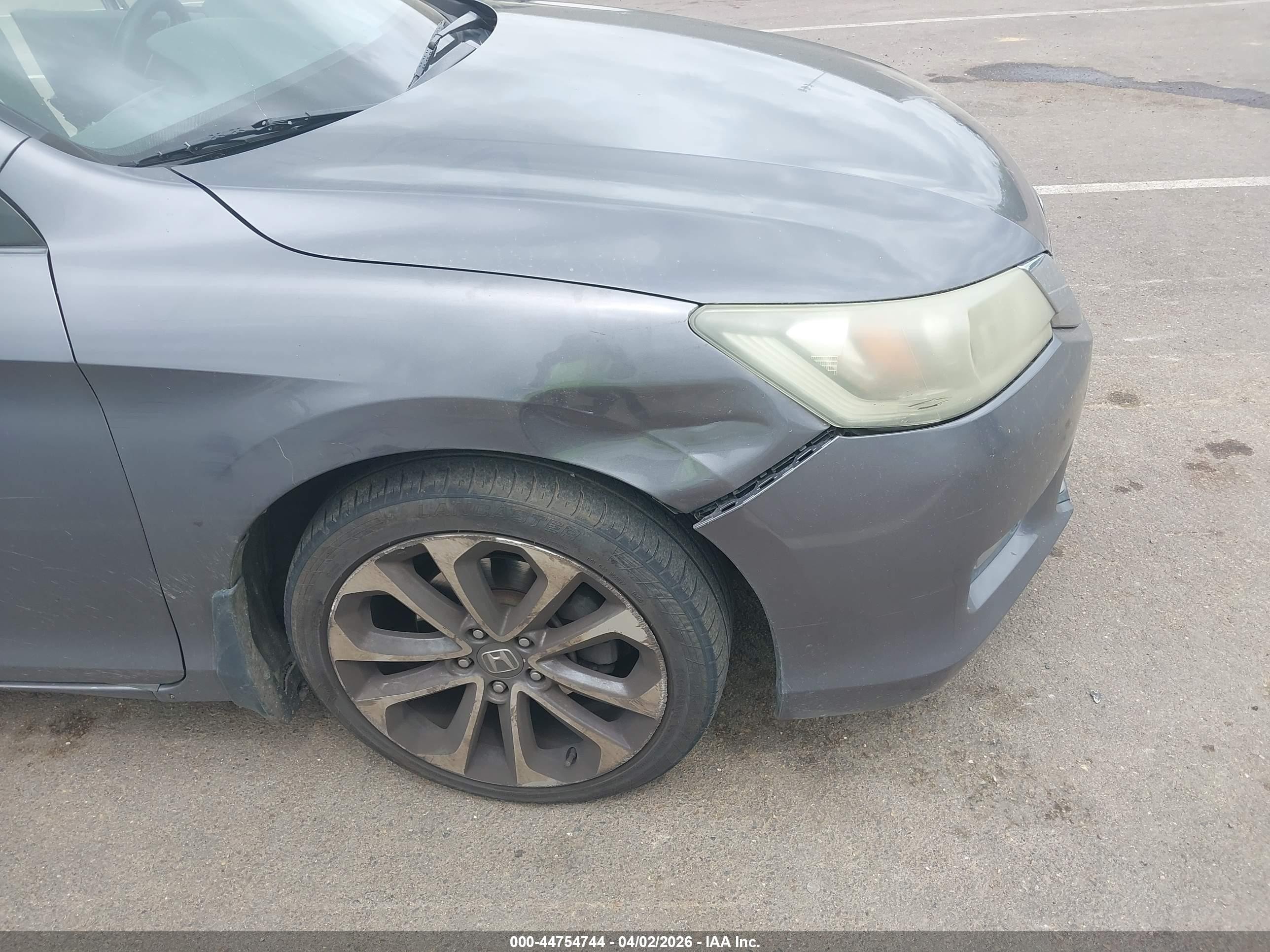 2014 Honda Accord Sport Gray vin: 1HGCR2F58EA135716