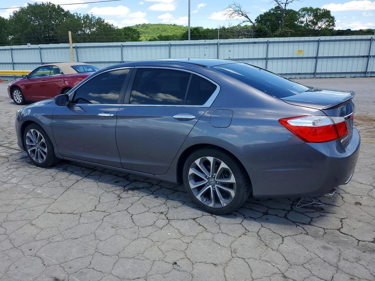2014 Honda Accord Sport Gray vin: 1HGCR2F58EA138275
