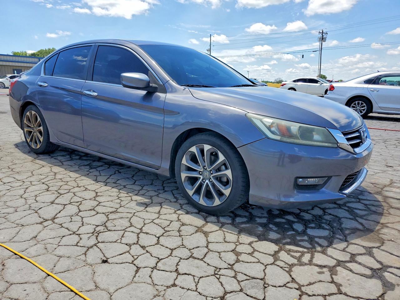 2014 Honda Accord Sport Gray vin: 1HGCR2F58EA138275