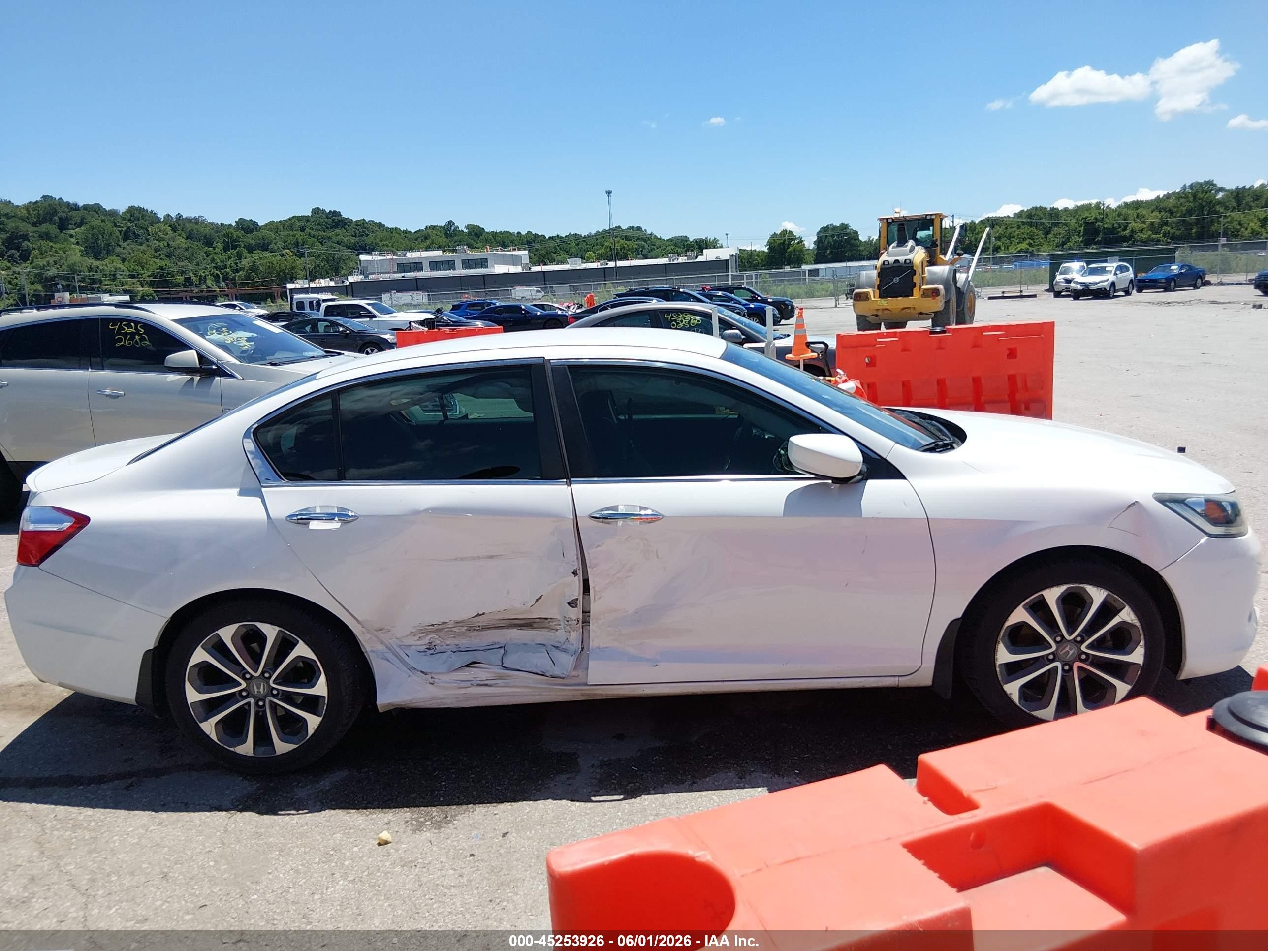 2014 Honda Accord Sport White vin: 1HGCR2F58EA176119