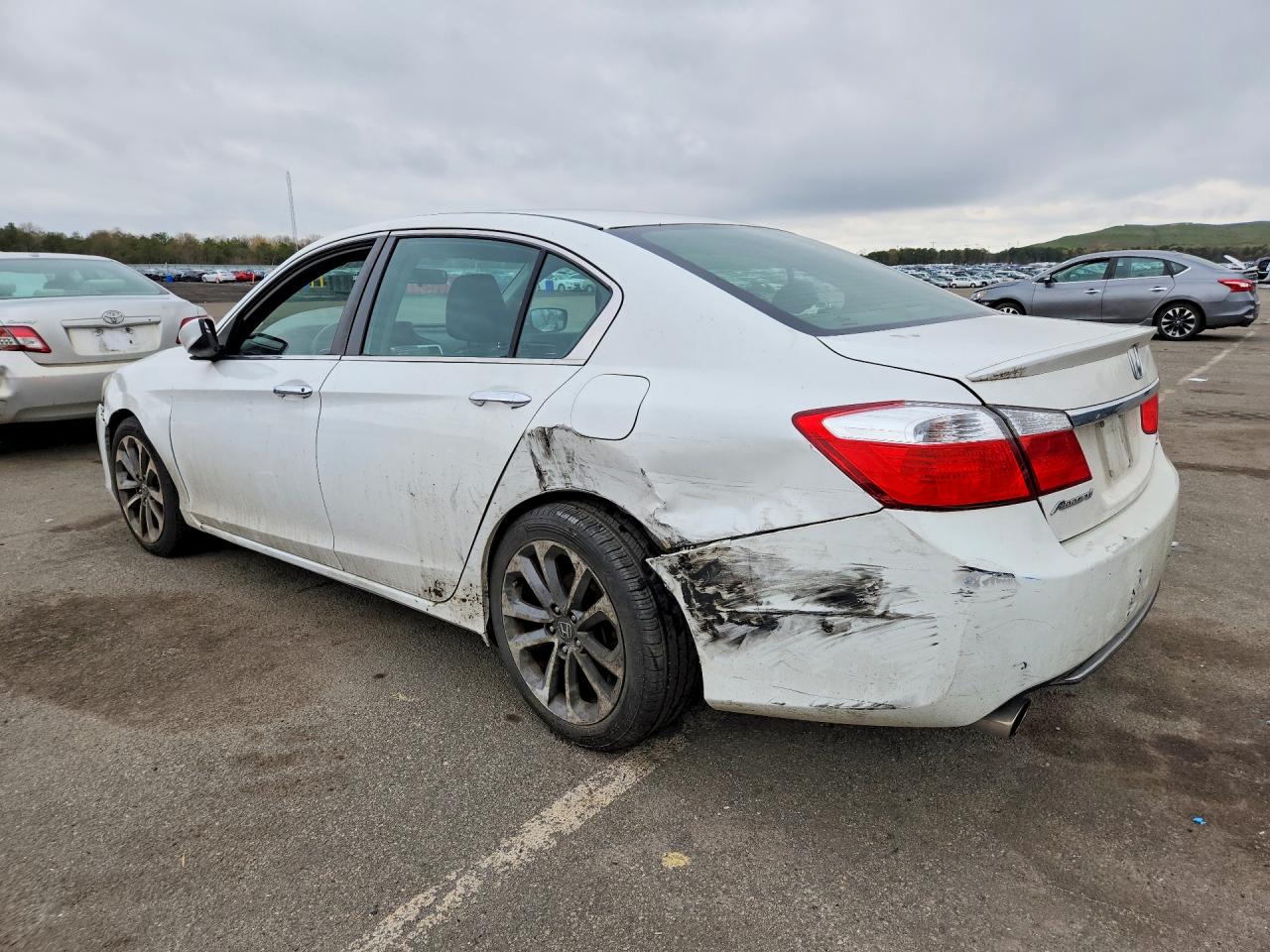 2014 Honda Accord Sport White vin: 1HGCR2F58EA217560