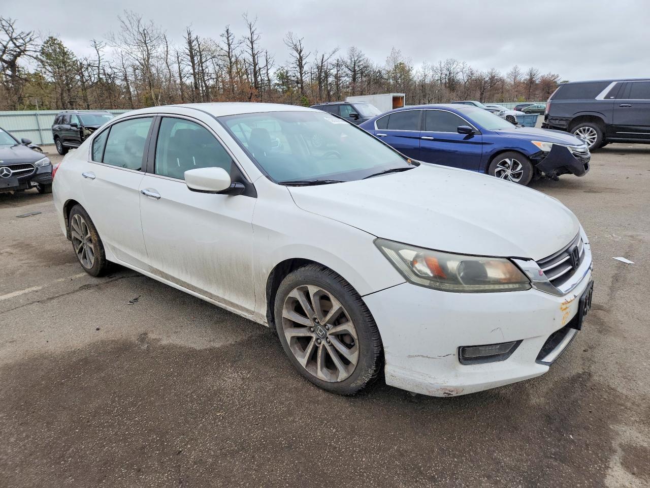 2014 Honda Accord Sport White vin: 1HGCR2F58EA217560