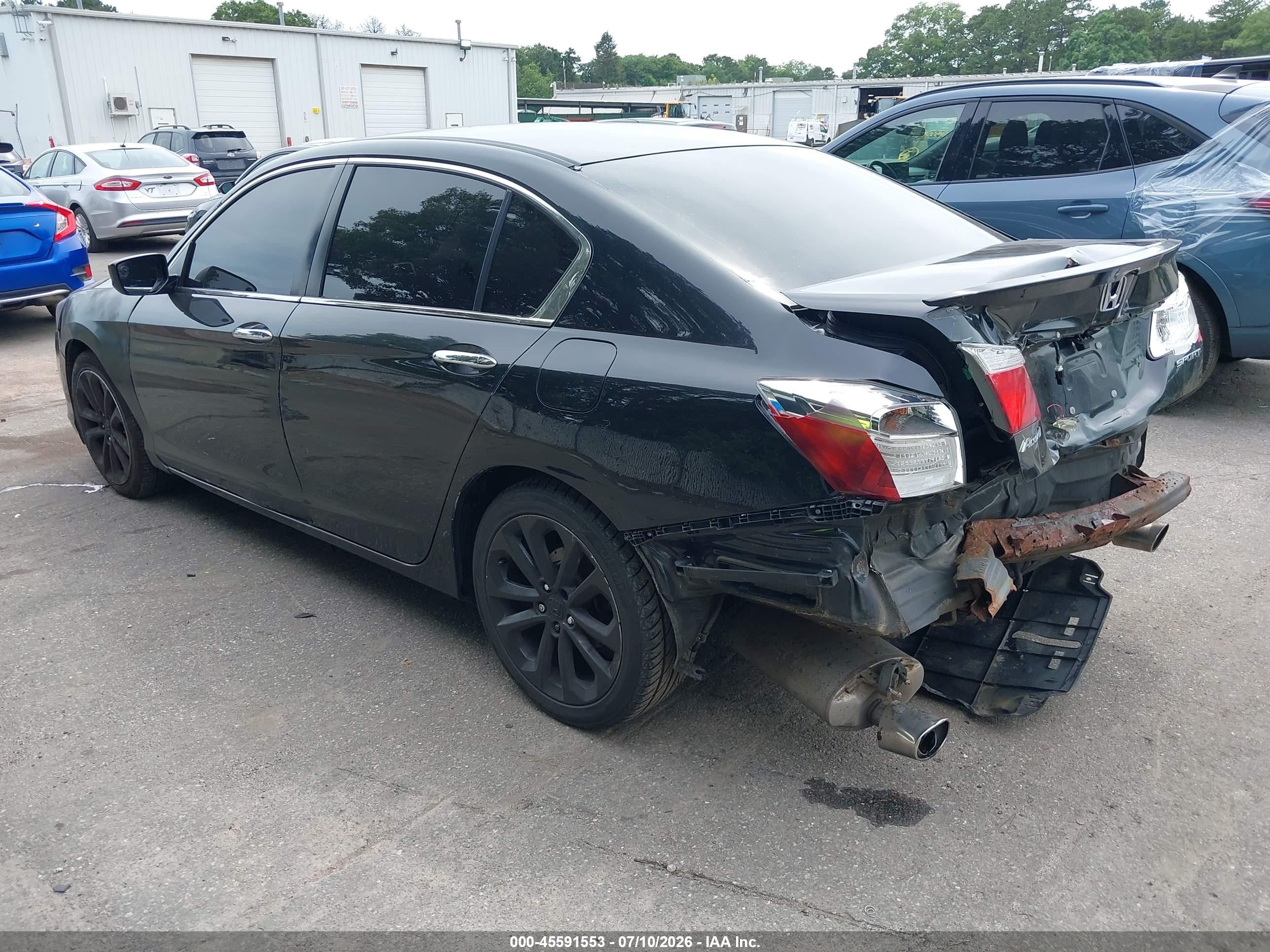 2014 Honda Accord Sport Black vin: 1HGCR2F58EA269481