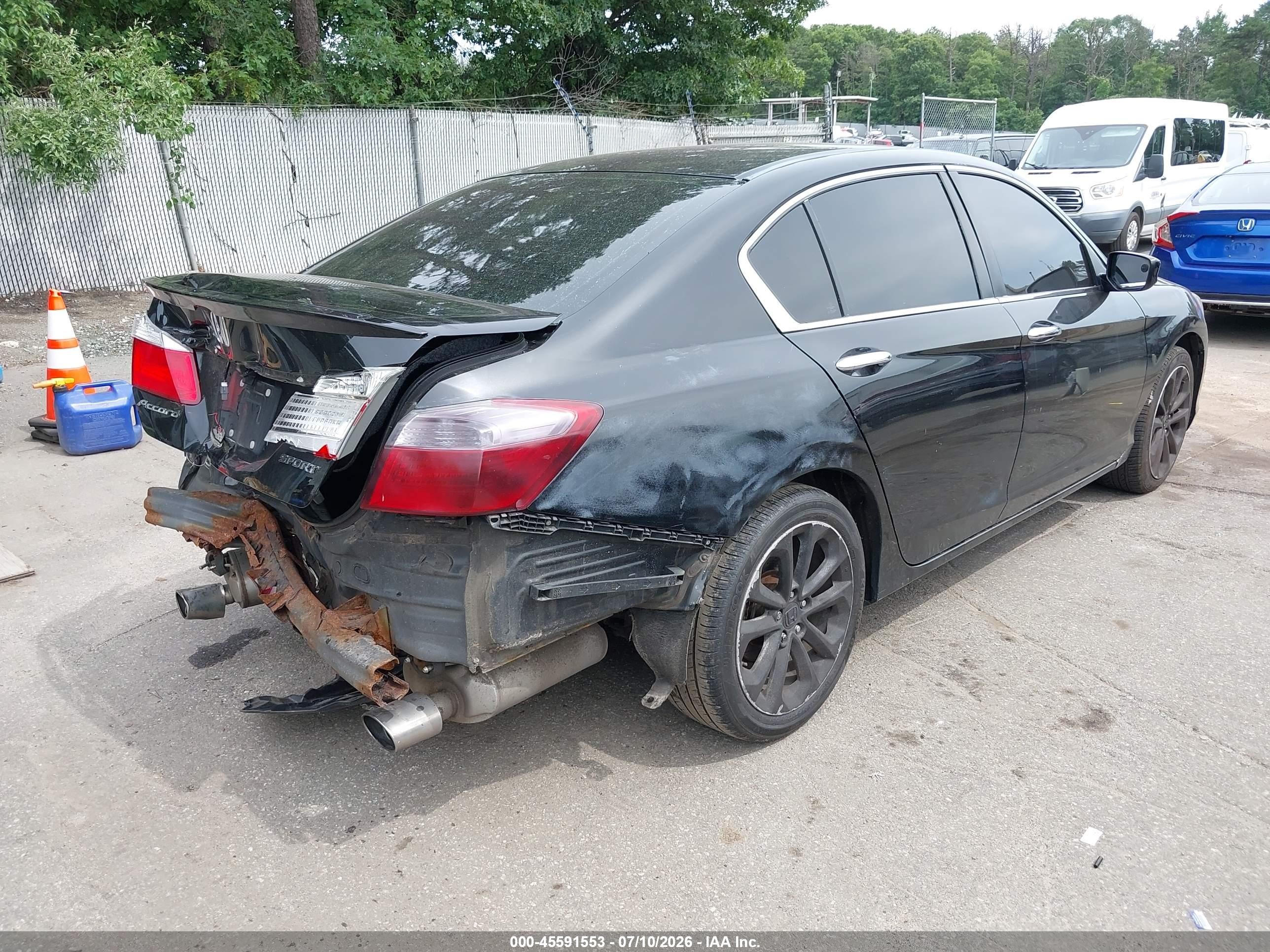 2014 Honda Accord Sport Black vin: 1HGCR2F58EA269481