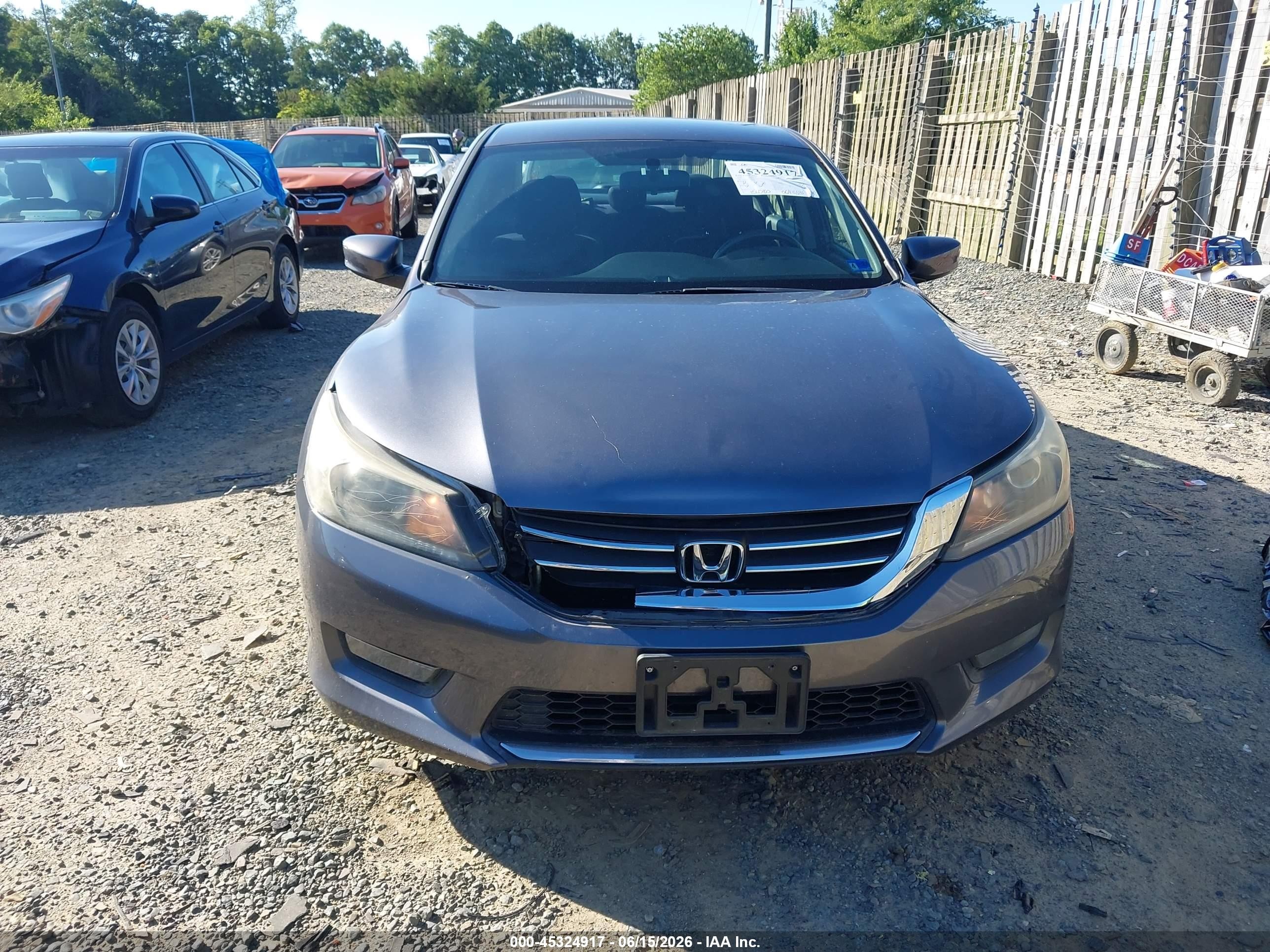 2014 Honda Accord Sport Gray vin: 1HGCR2F58EA277578