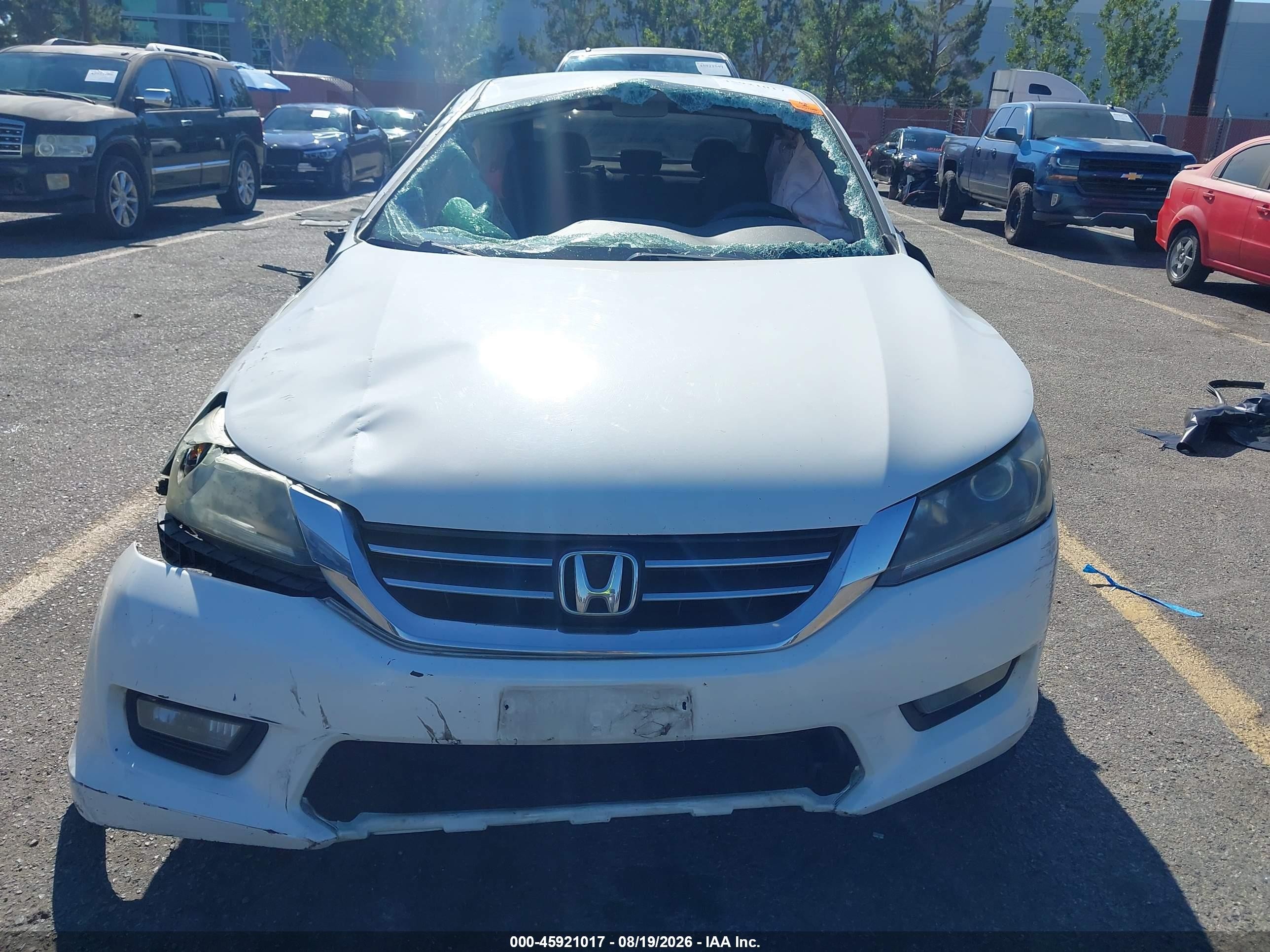 2015 Honda Accord Sport White vin: 1HGCR2F58FA041630