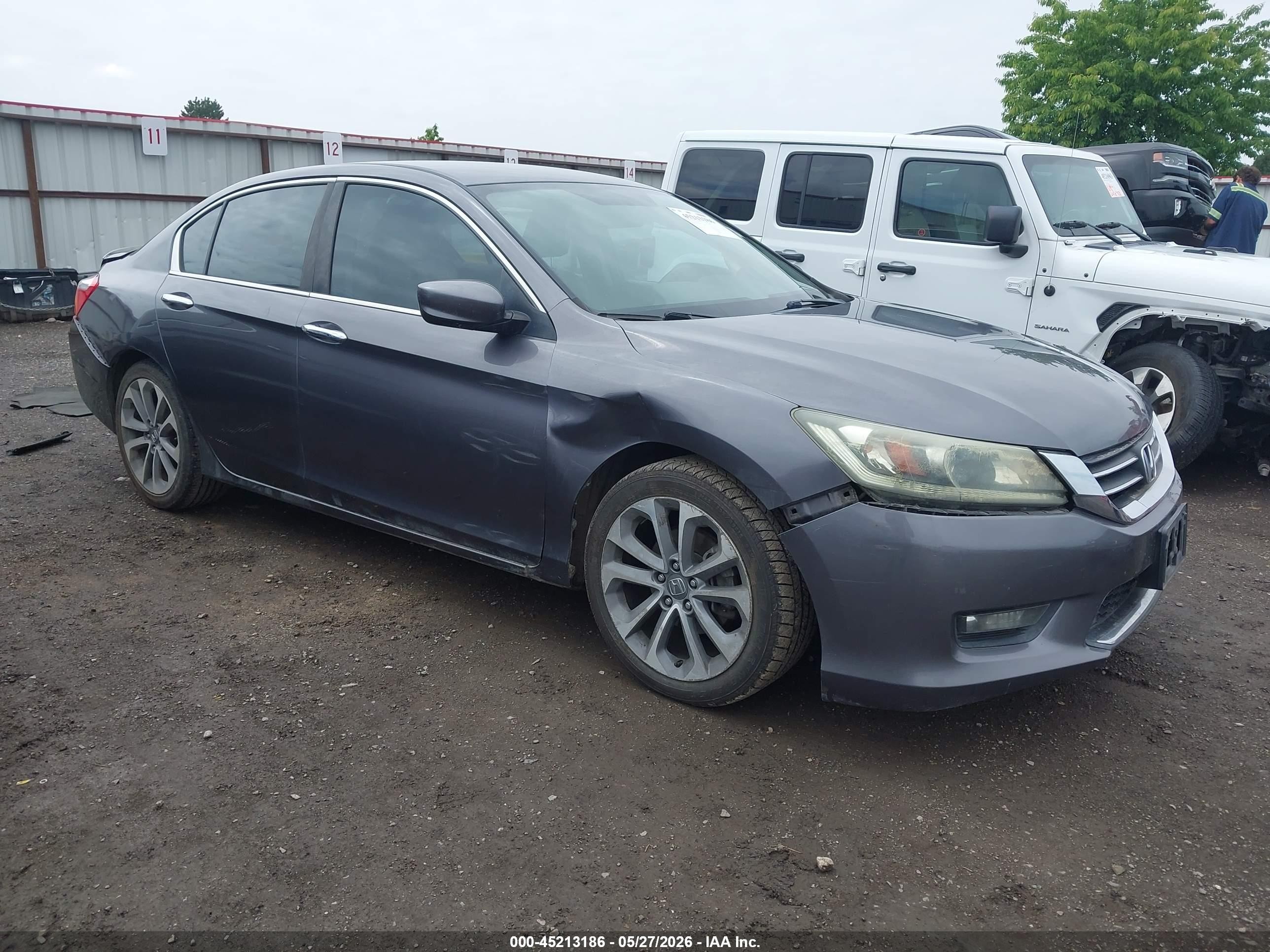 2015 Honda Accord Sport Серый vin: 1HGCR2F58FA050828