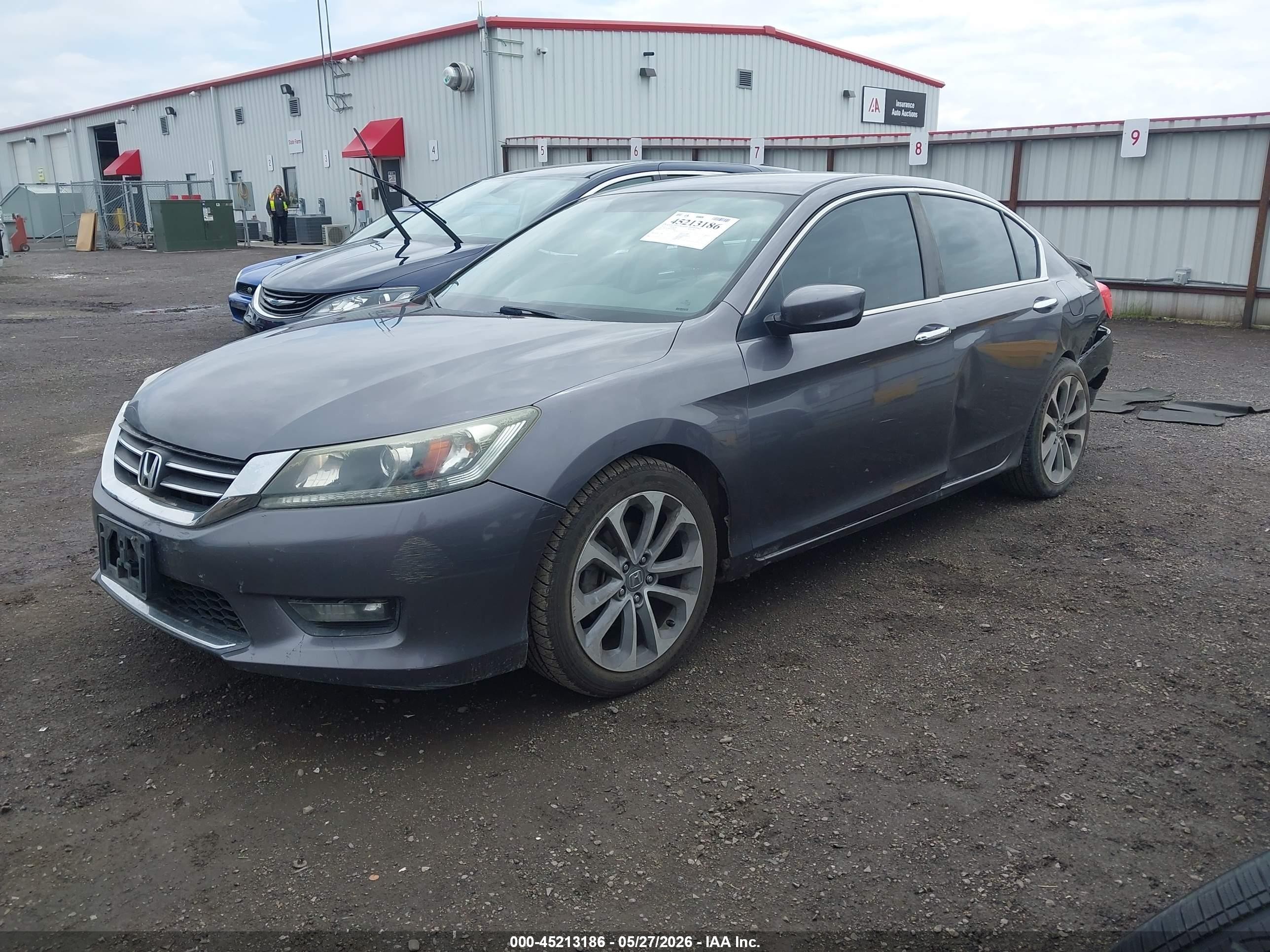 2015 Honda Accord Sport Gray vin: 1HGCR2F58FA050828