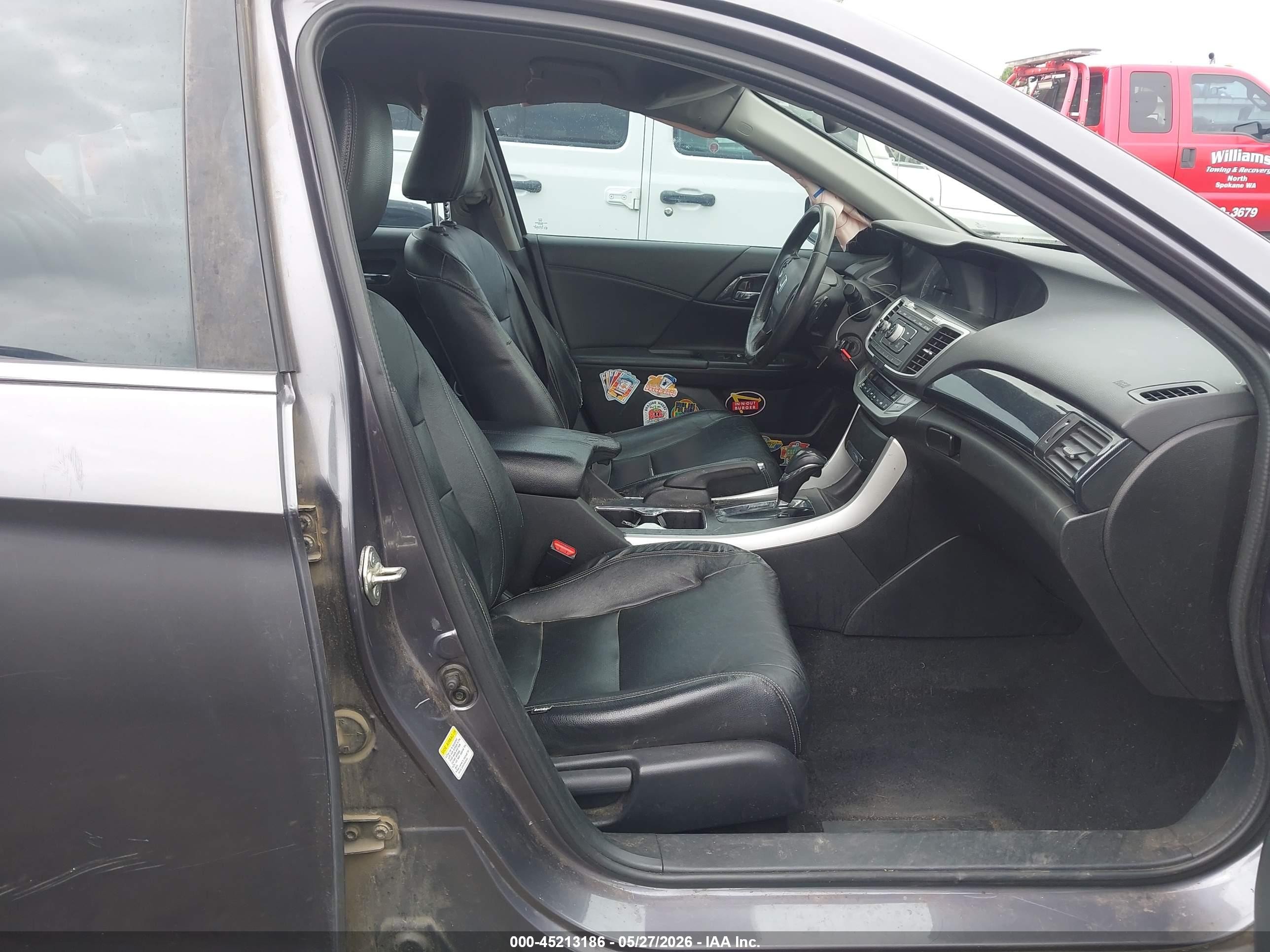 2015 Honda Accord Sport Gray vin: 1HGCR2F58FA050828