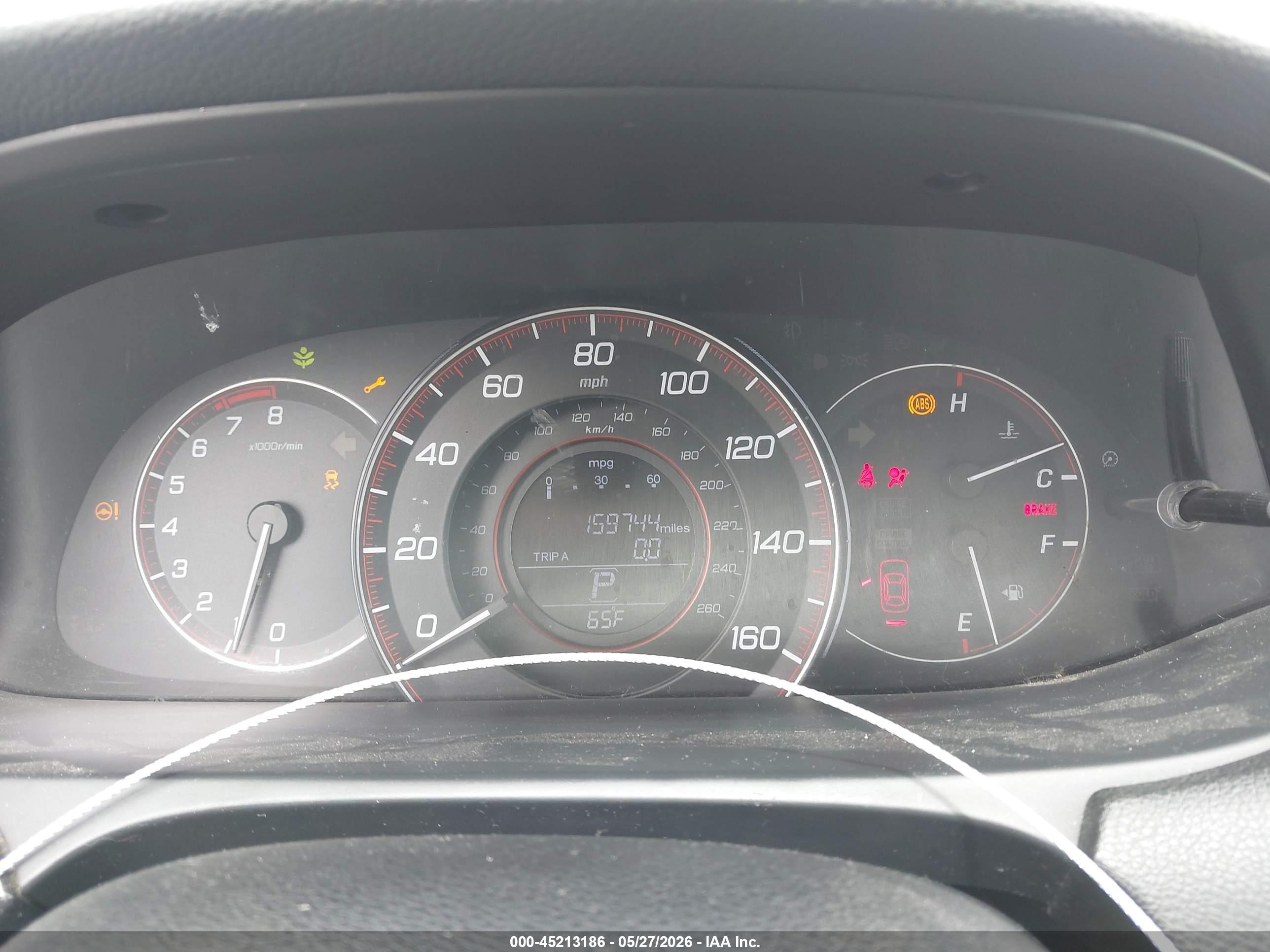 2015 Honda Accord Sport Gray vin: 1HGCR2F58FA050828