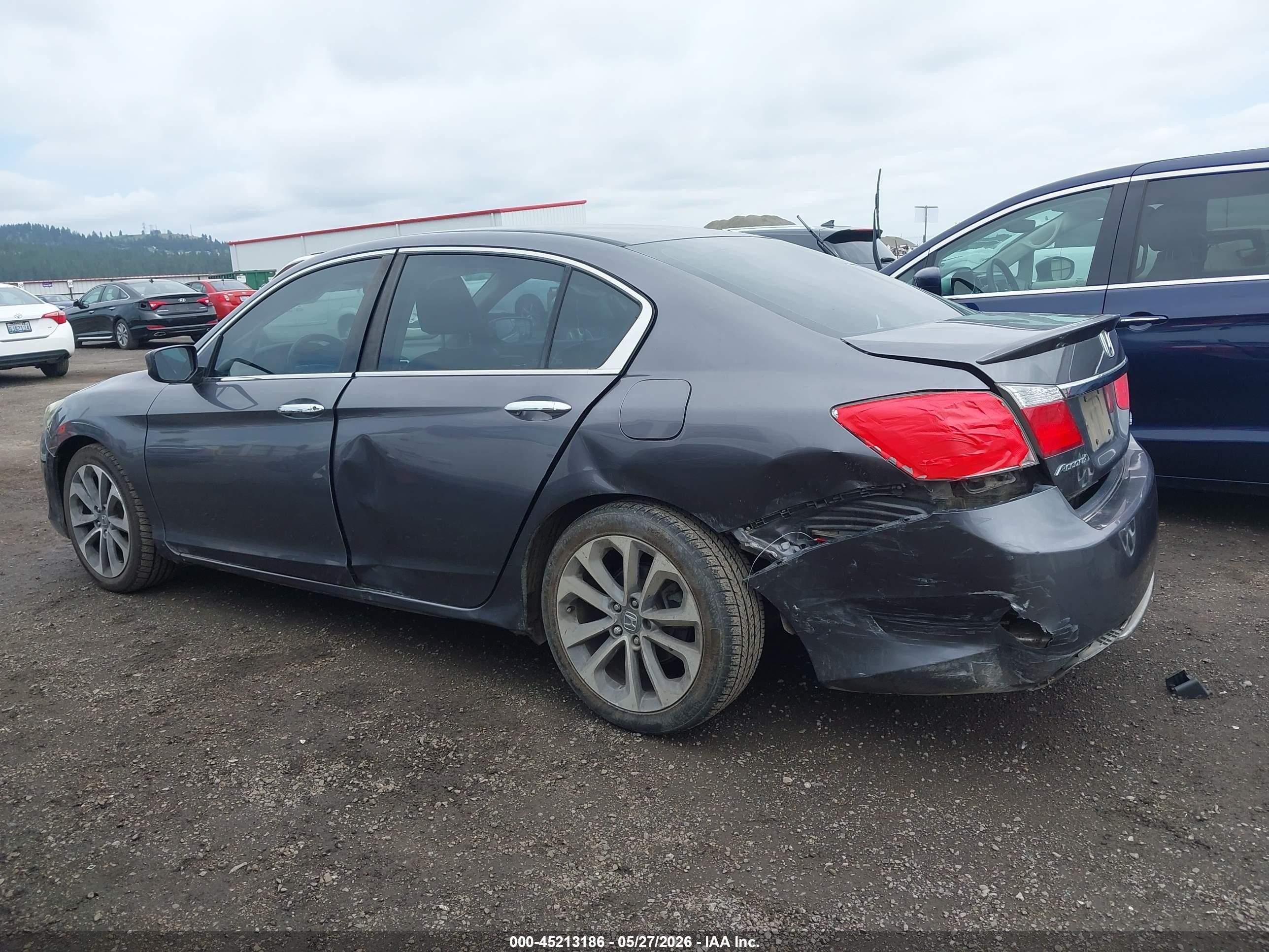 2015 Honda Accord Sport Gray vin: 1HGCR2F58FA050828