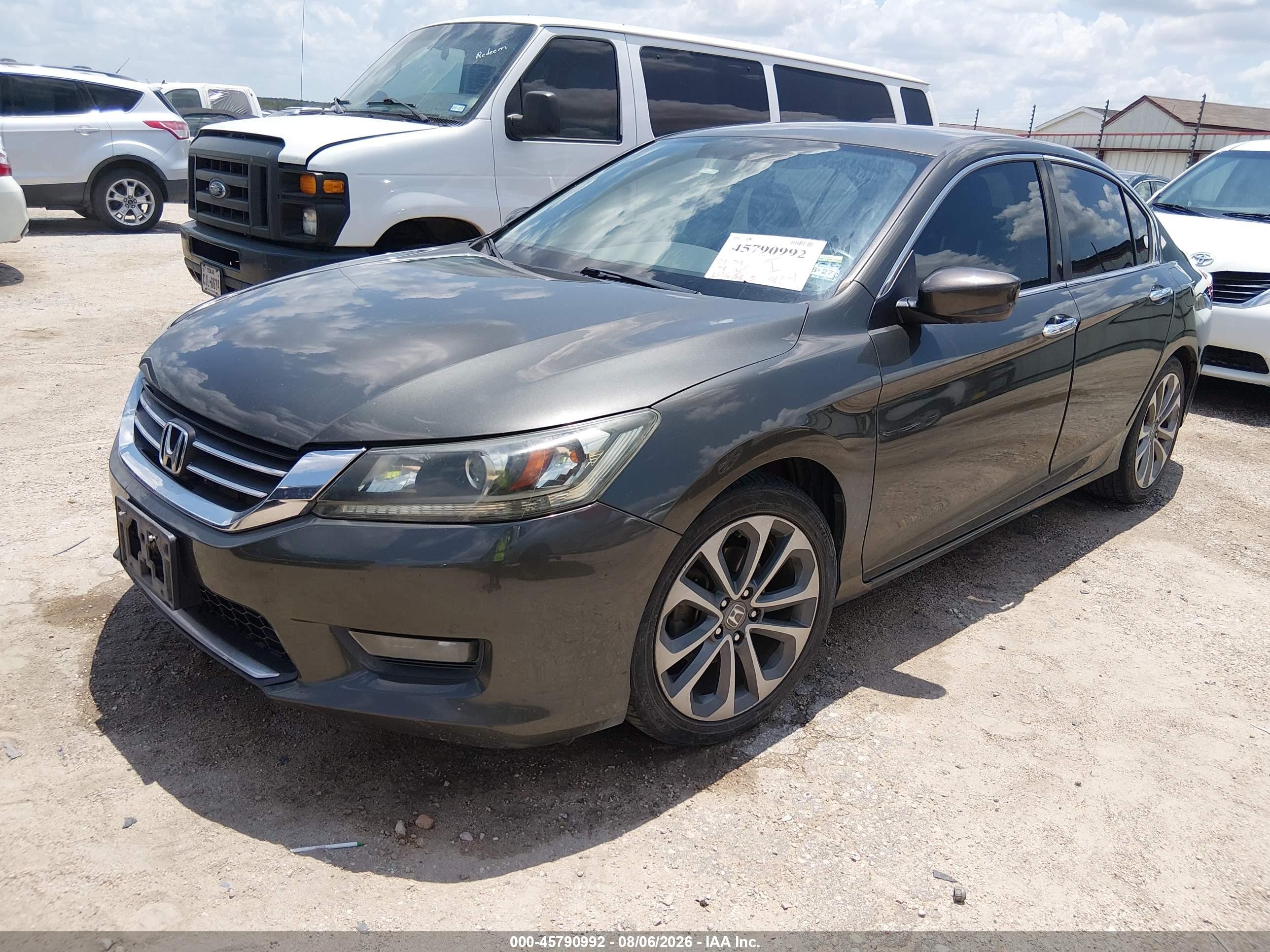 2015 Honda Accord Sport Gray vin: 1HGCR2F58FA064079
