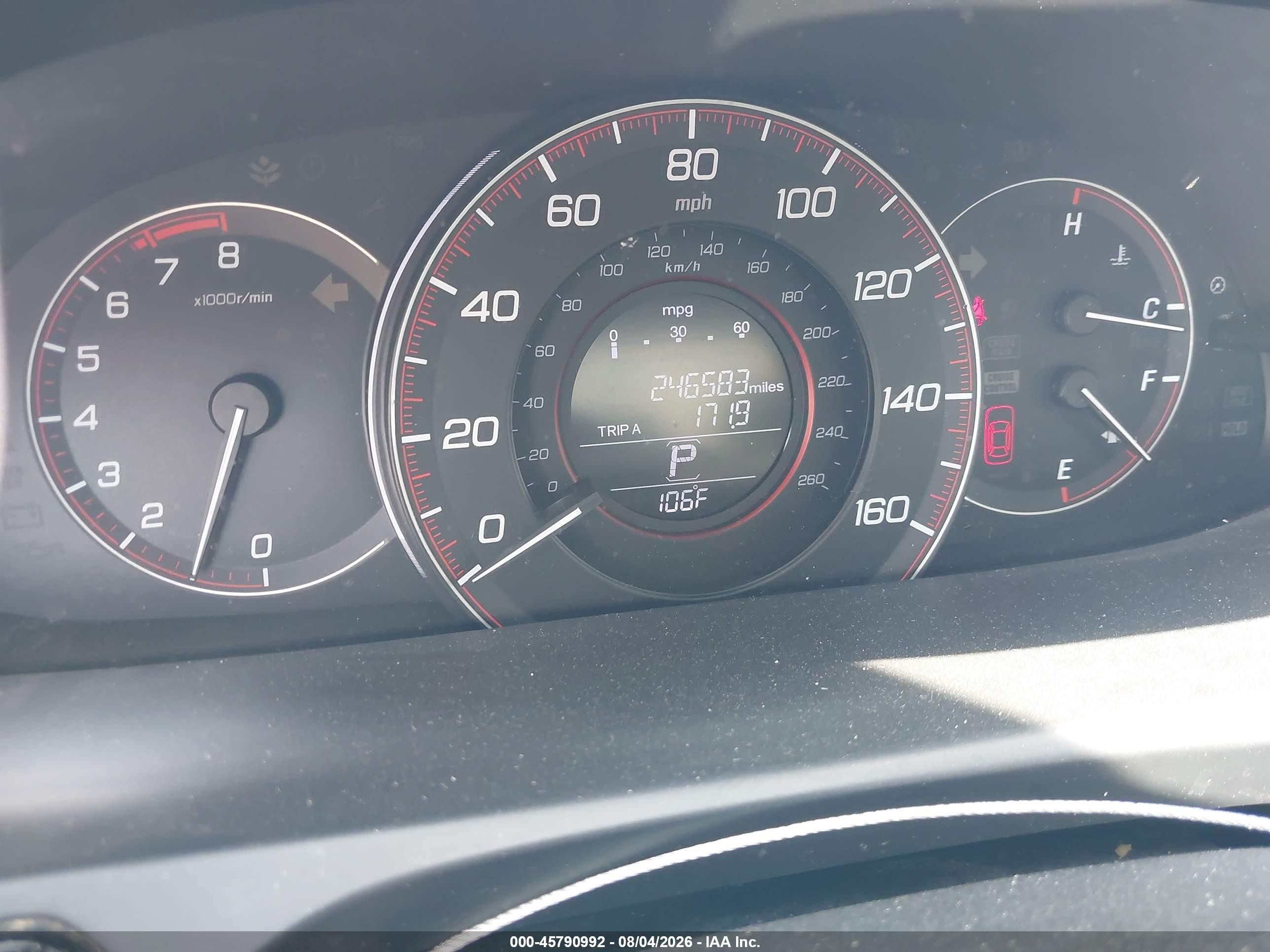 2015 Honda Accord Sport Gray vin: 1HGCR2F58FA064079