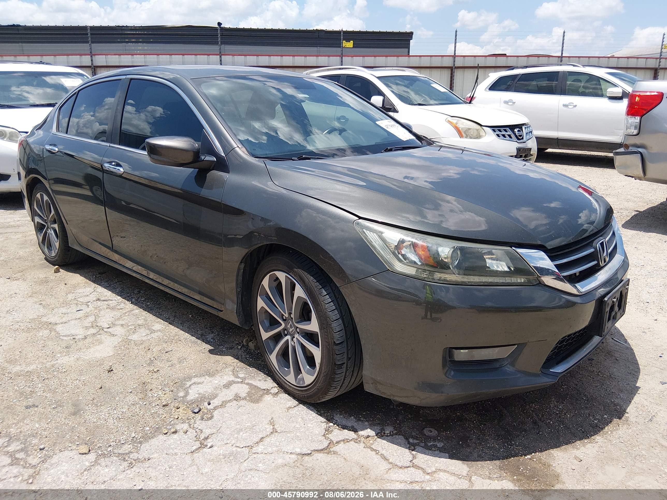 2015 Honda Accord Sport Gray vin: 1HGCR2F58FA064079