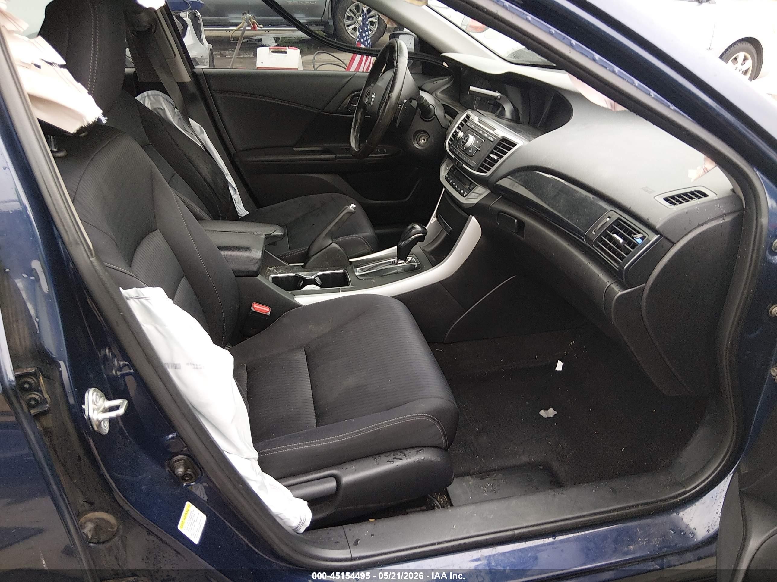 2015 Honda Accord Sport Blue vin: 1HGCR2F58FA085465