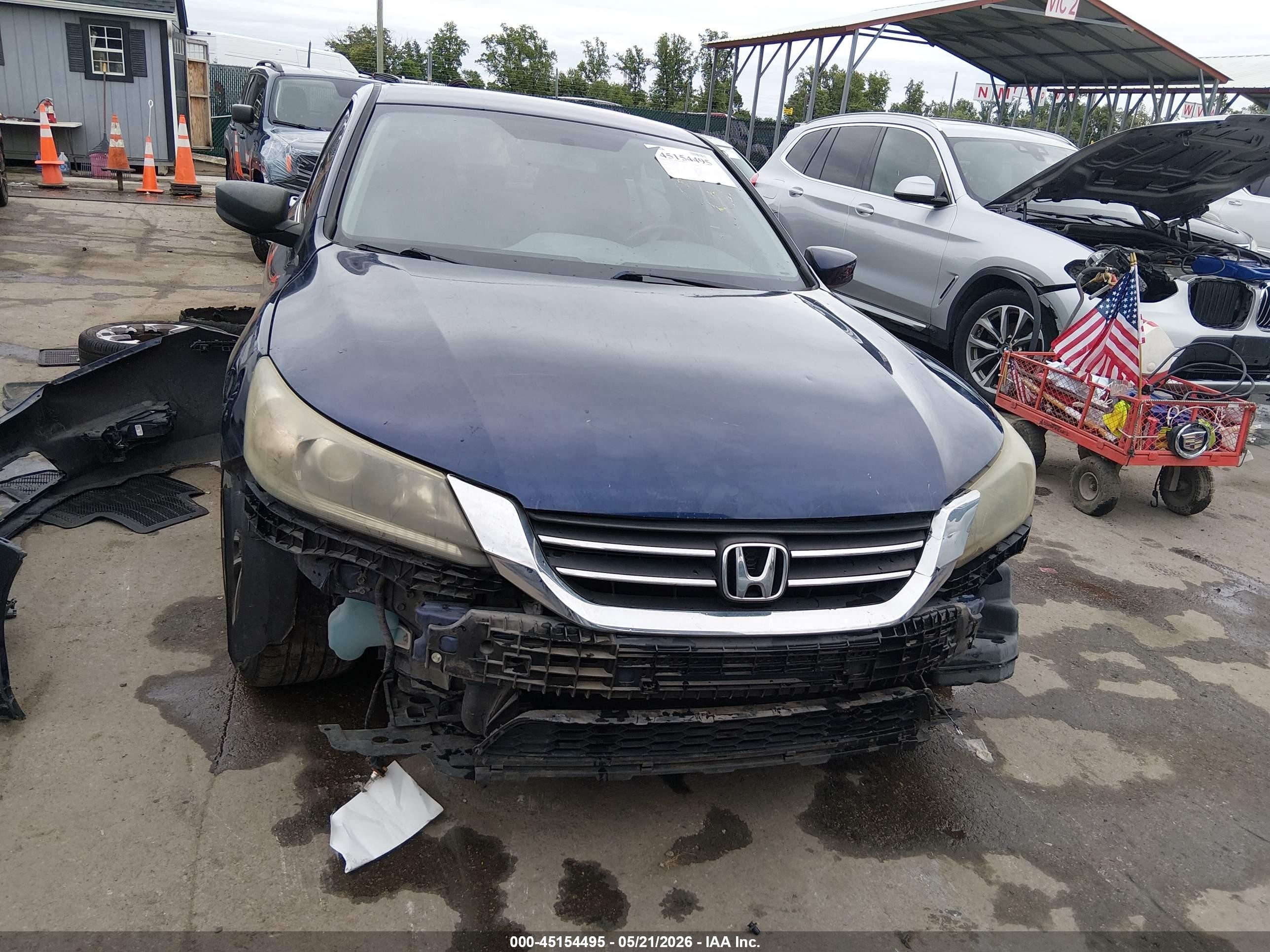2015 Honda Accord Sport Blue vin: 1HGCR2F58FA085465