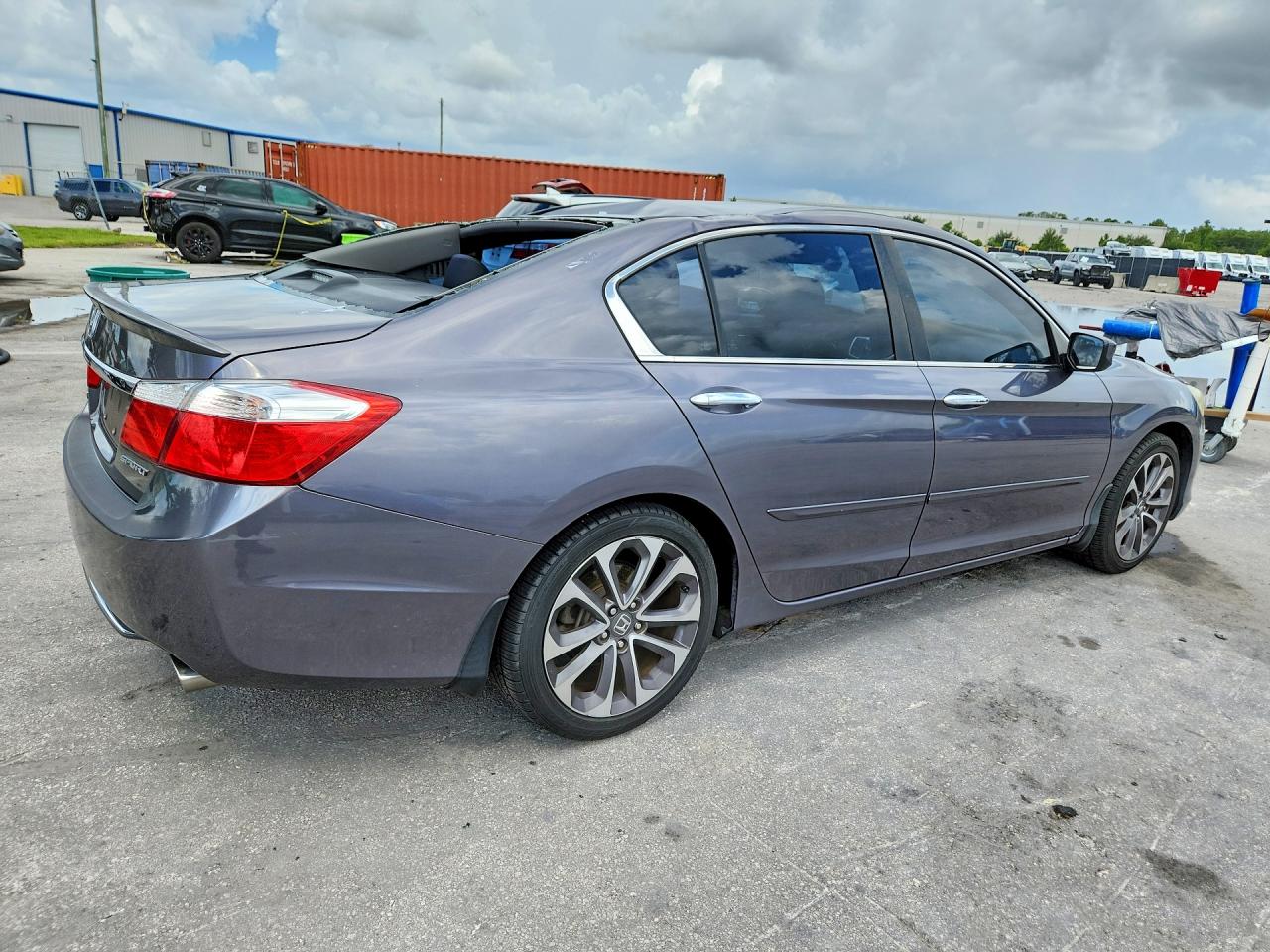 2015 Honda Accord Sport Gray vin: 1HGCR2F58FA087152