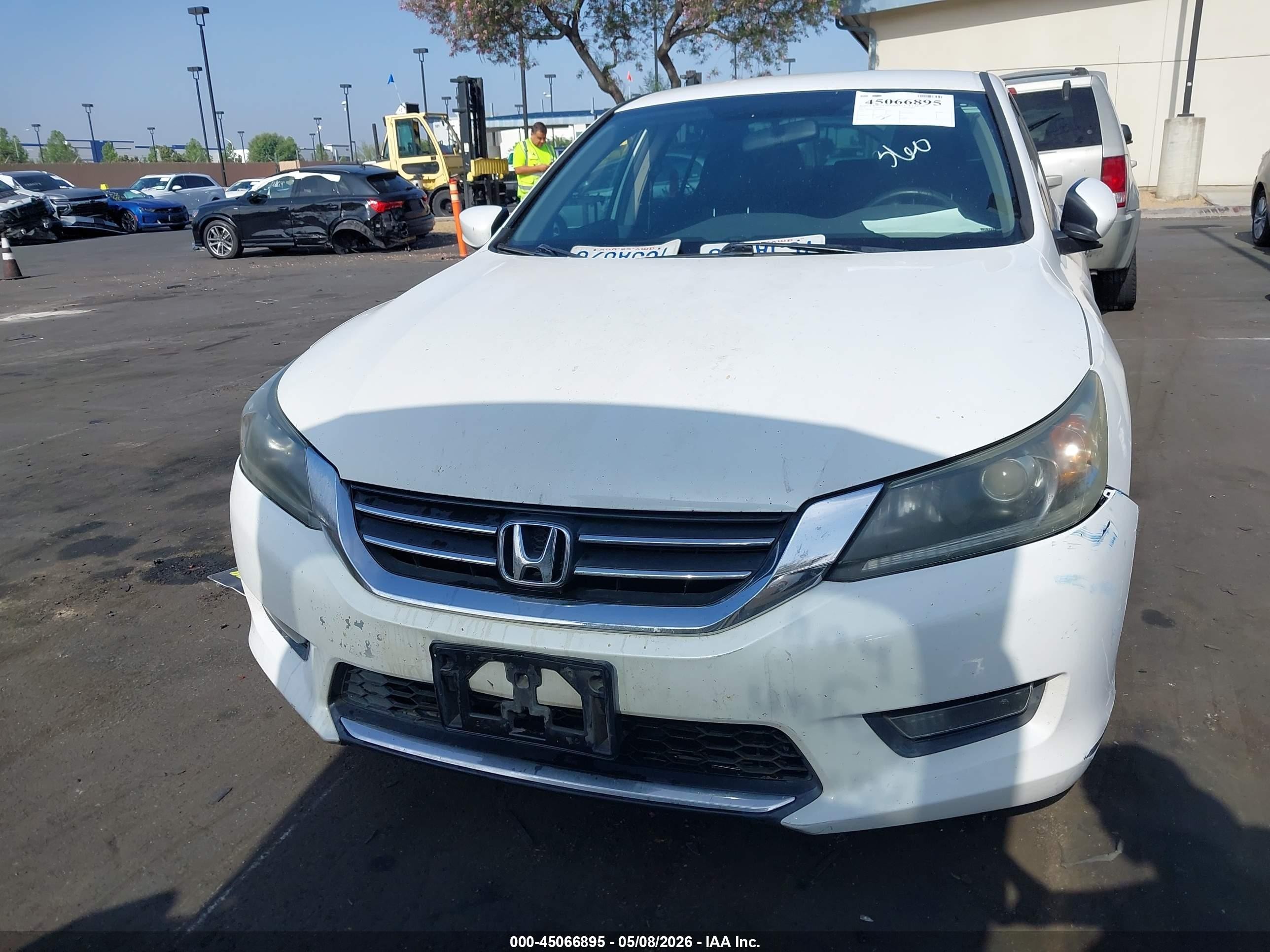 2015 Honda Accord Sport White vin: 1HGCR2F58FA088463