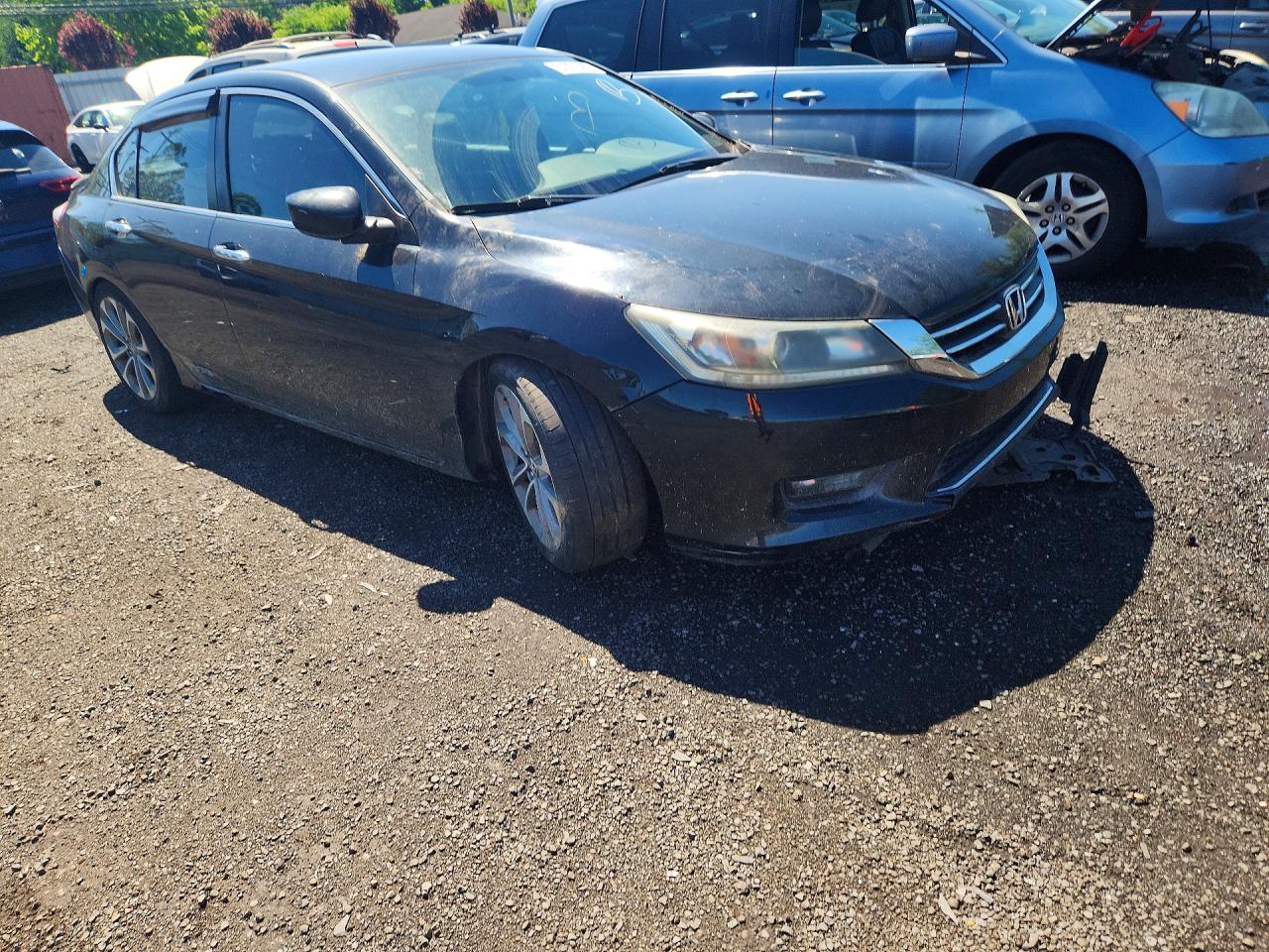 2015 Honda Accord Sport Black vin: 1HGCR2F58FA089368
