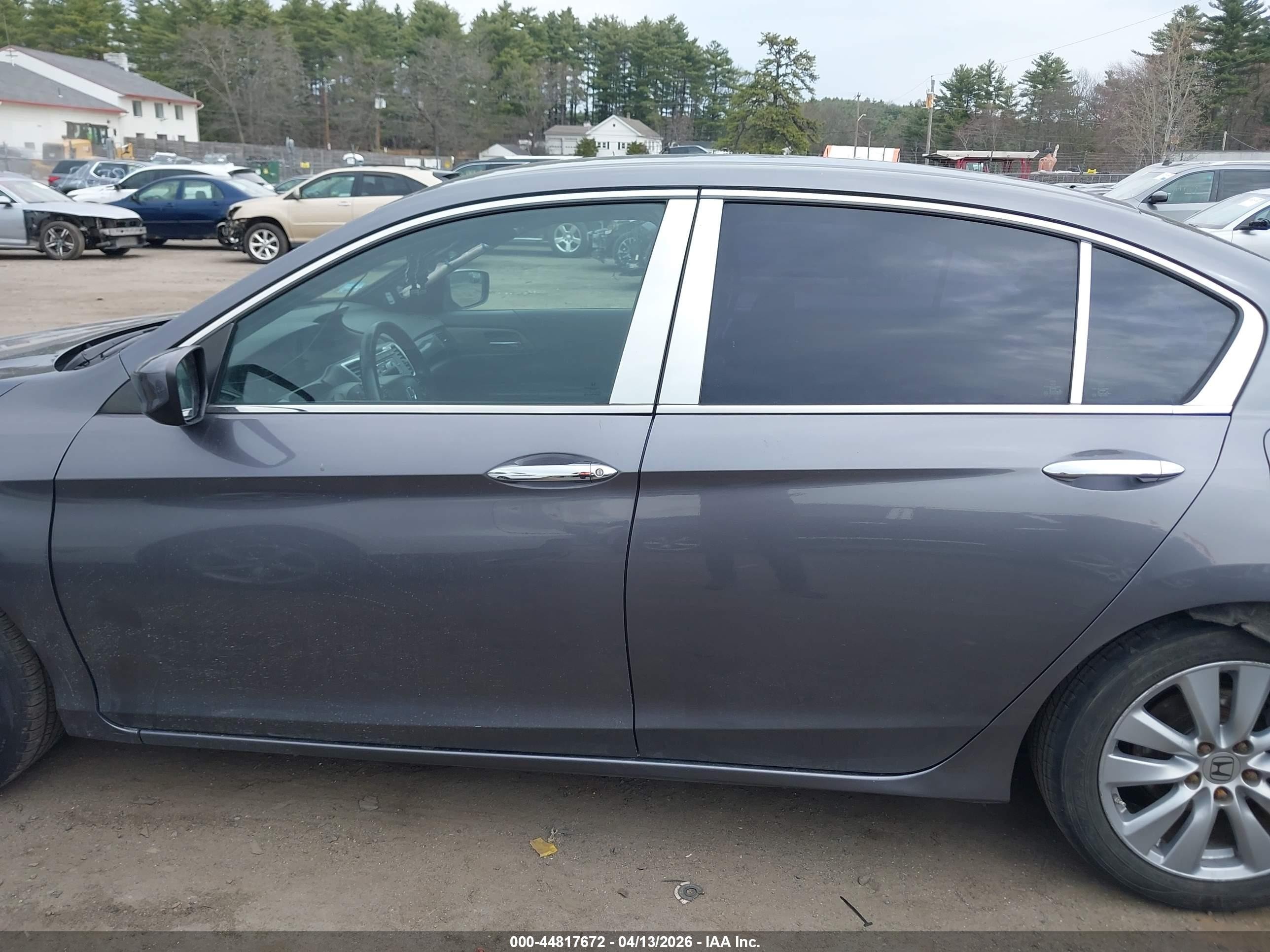 2015 Honda Accord Sport Gray vin: 1HGCR2F58FA125236