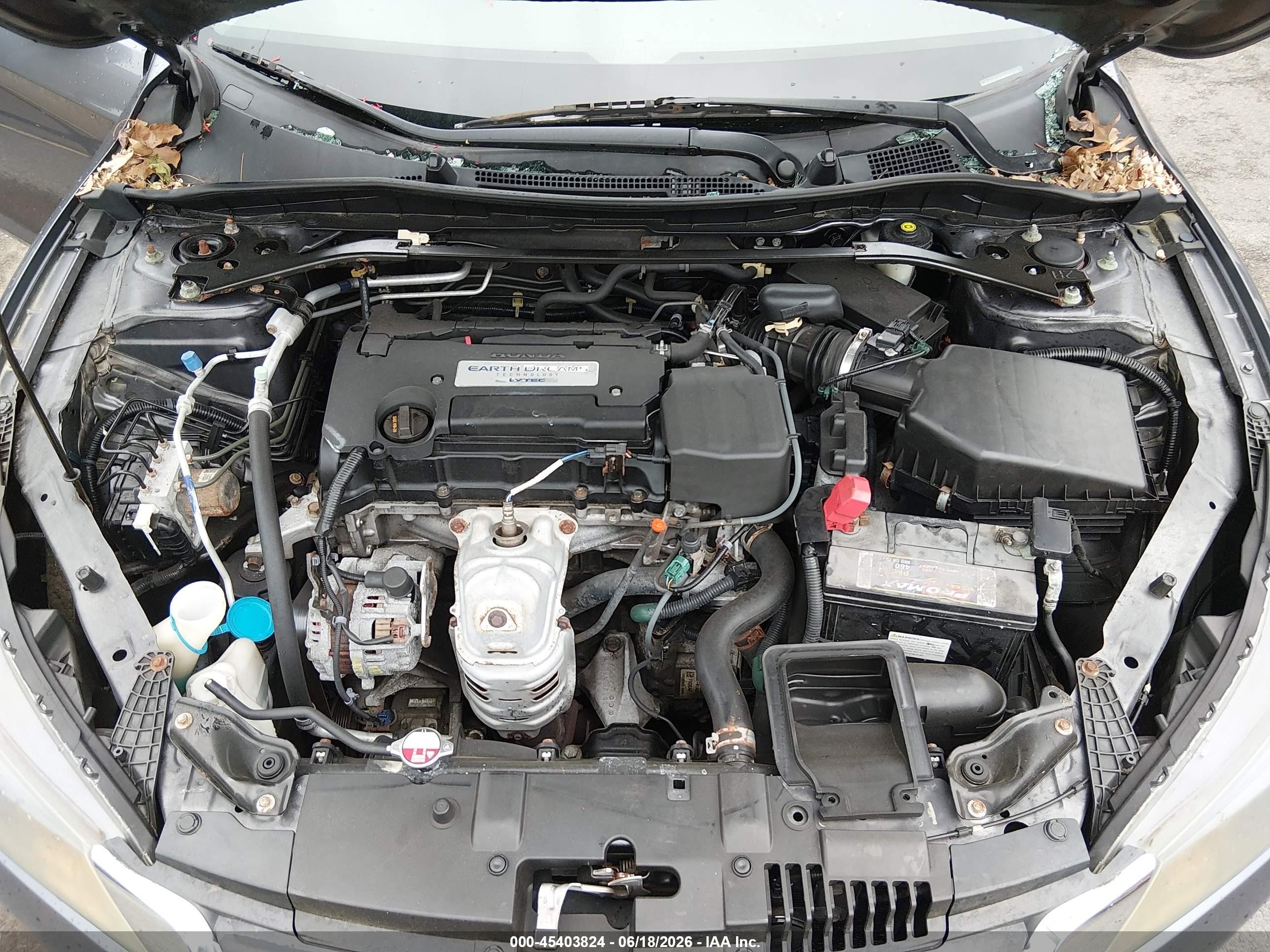 2015 Honda Accord Sport Gray vin: 1HGCR2F58FA125642
