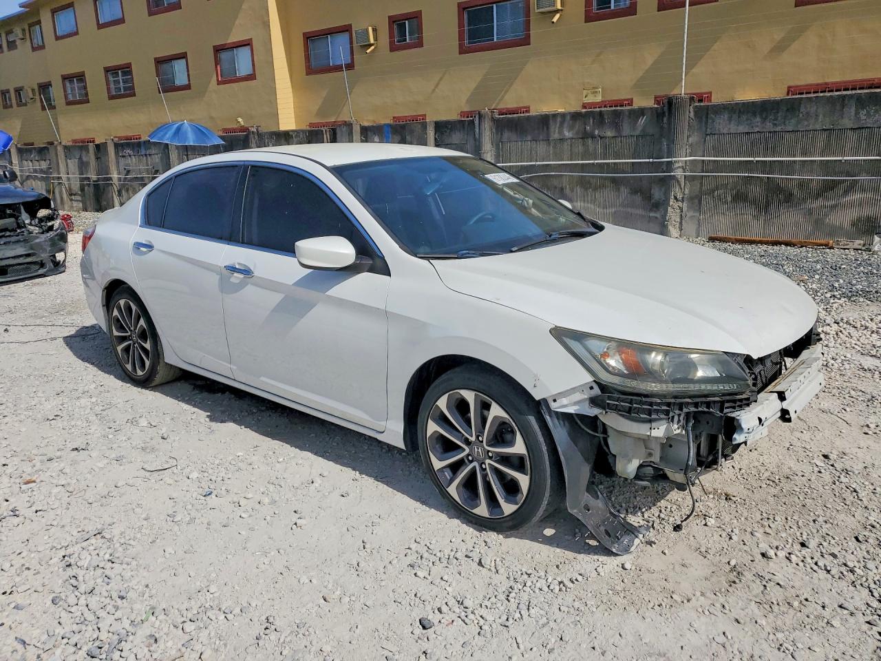 2015 Honda Accord Sport Белый vin: 1HGCR2F58FA179653