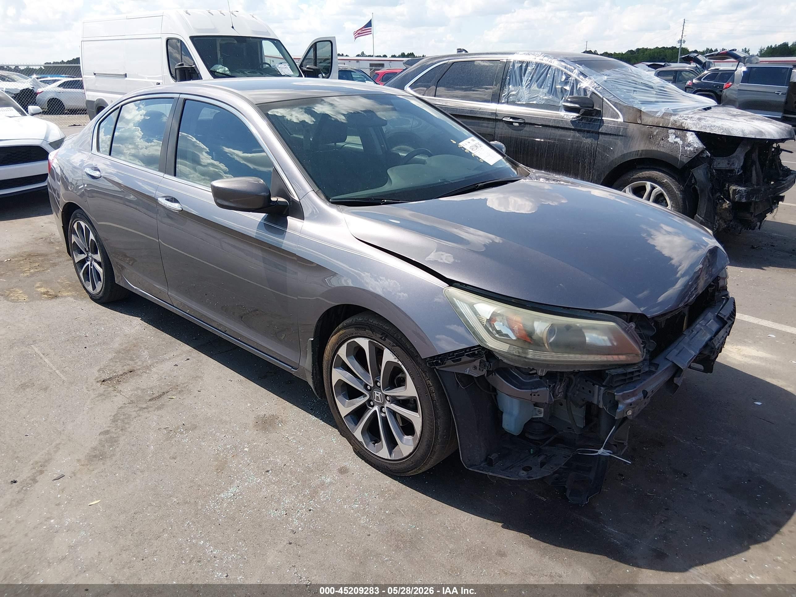 2015 Honda Accord Sport Черный vin: 1HGCR2F58FA207290