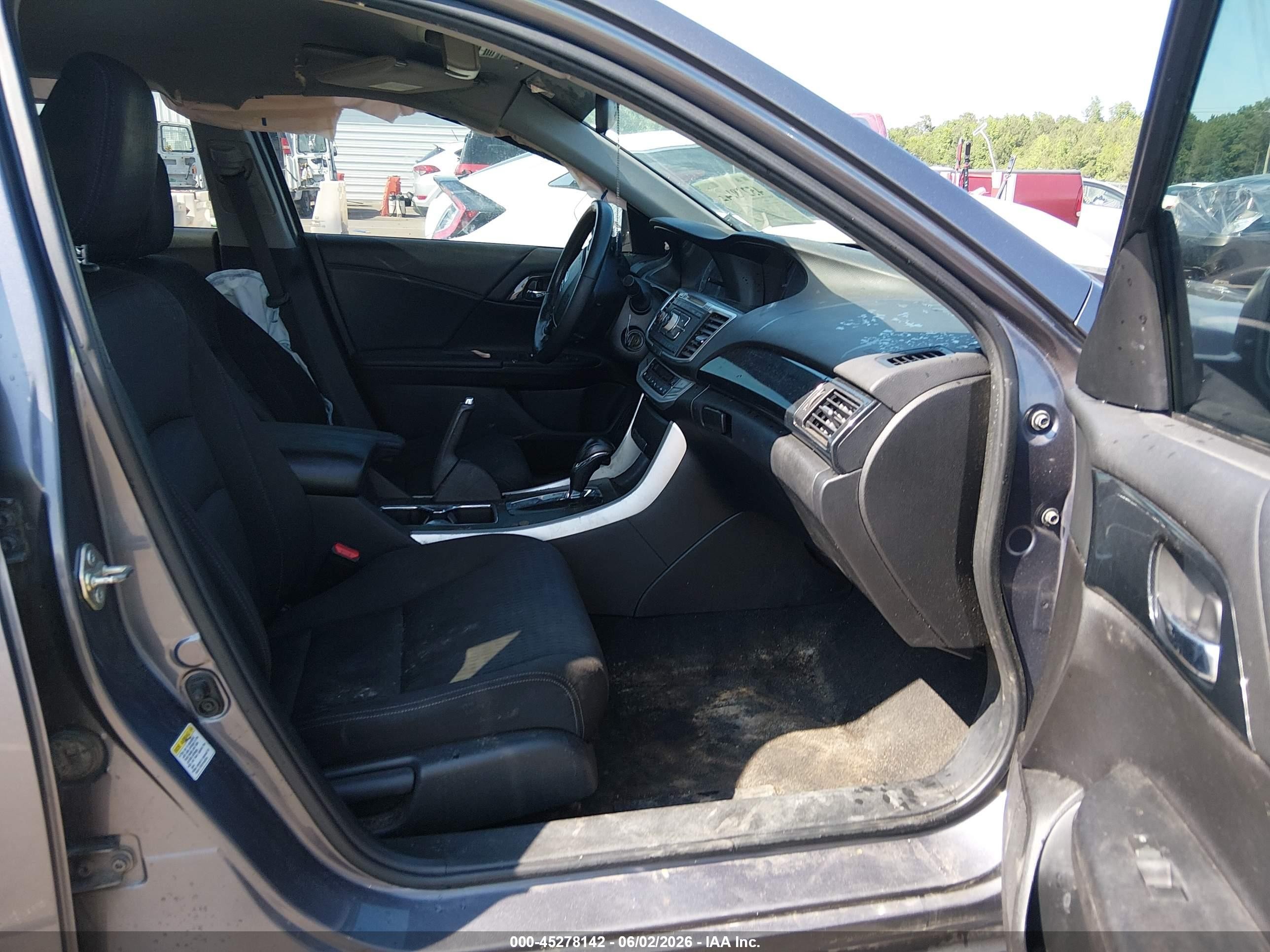 2015 Honda Accord Sport Gray vin: 1HGCR2F58FA254335