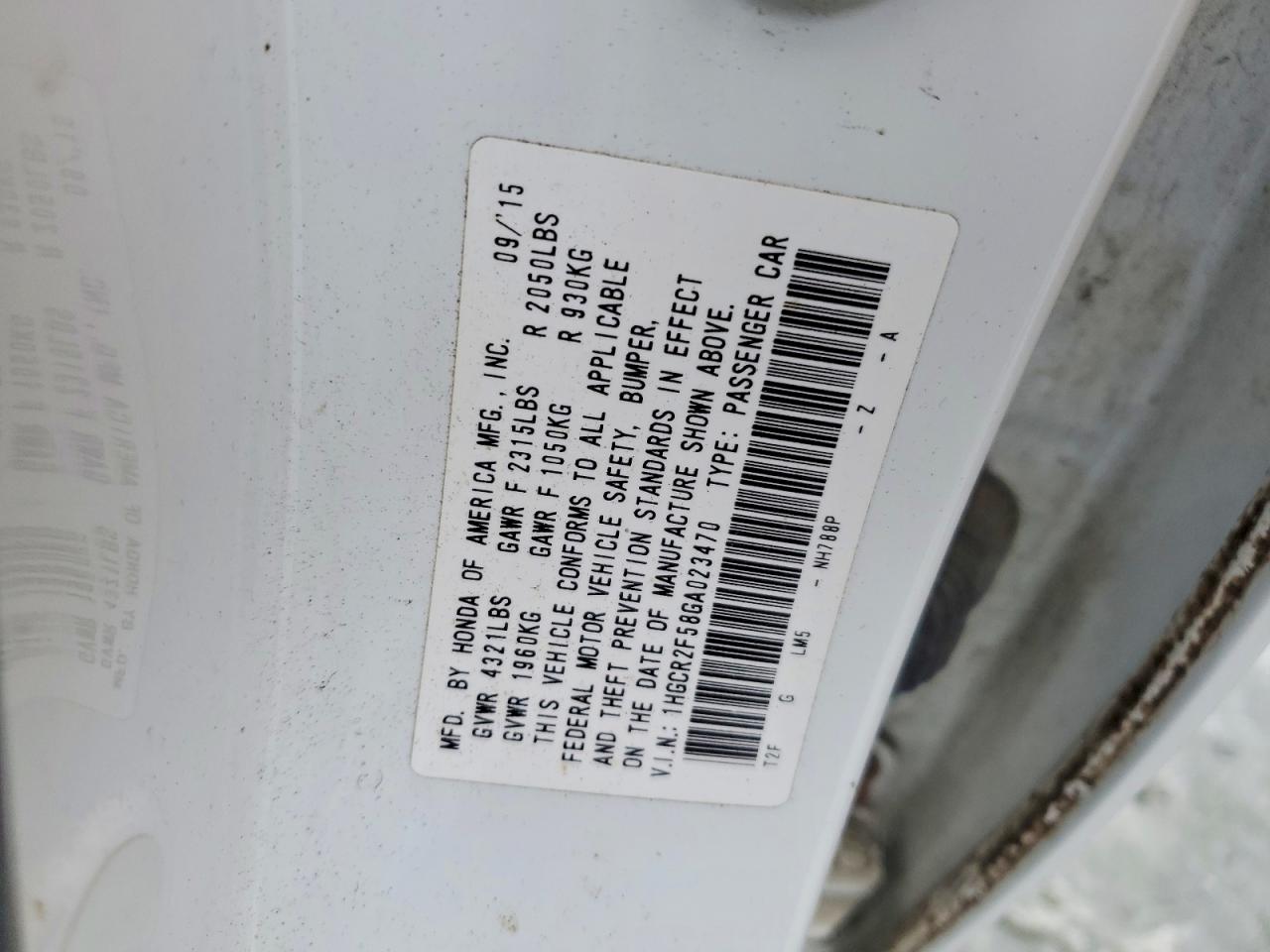 2016 Honda Accord Sport White vin: 1HGCR2F58GA023470