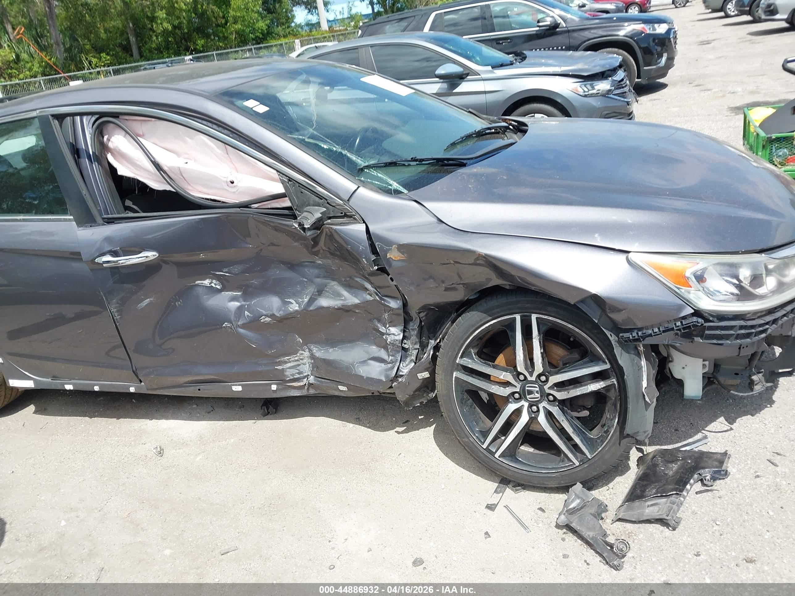 2016 Honda Accord Sport Gray vin: 1HGCR2F58GA093292