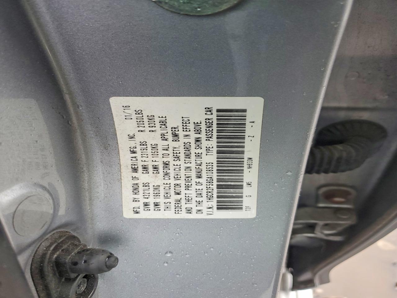 2016 Honda Accord Sport Silver vin: 1HGCR2F58GA108535