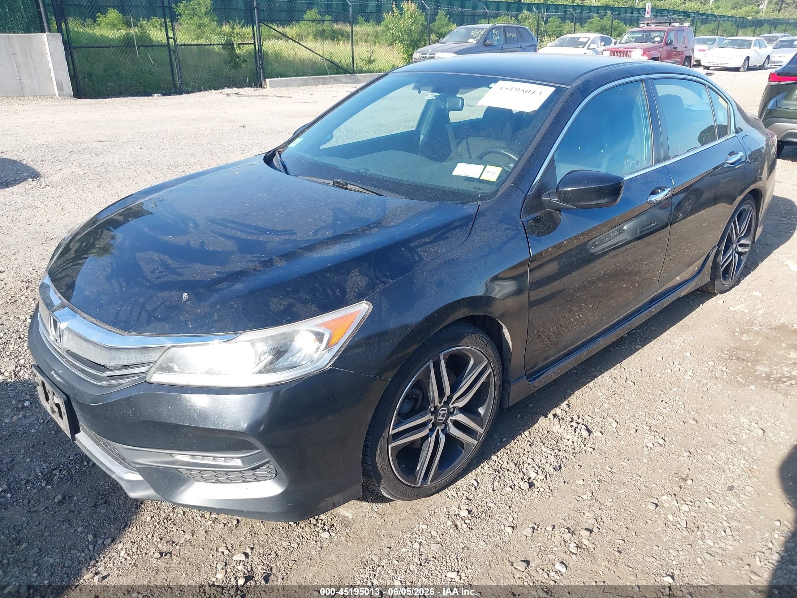 2017 Honda Accord Sport Black vin: 1HGCR2F58HA142167
