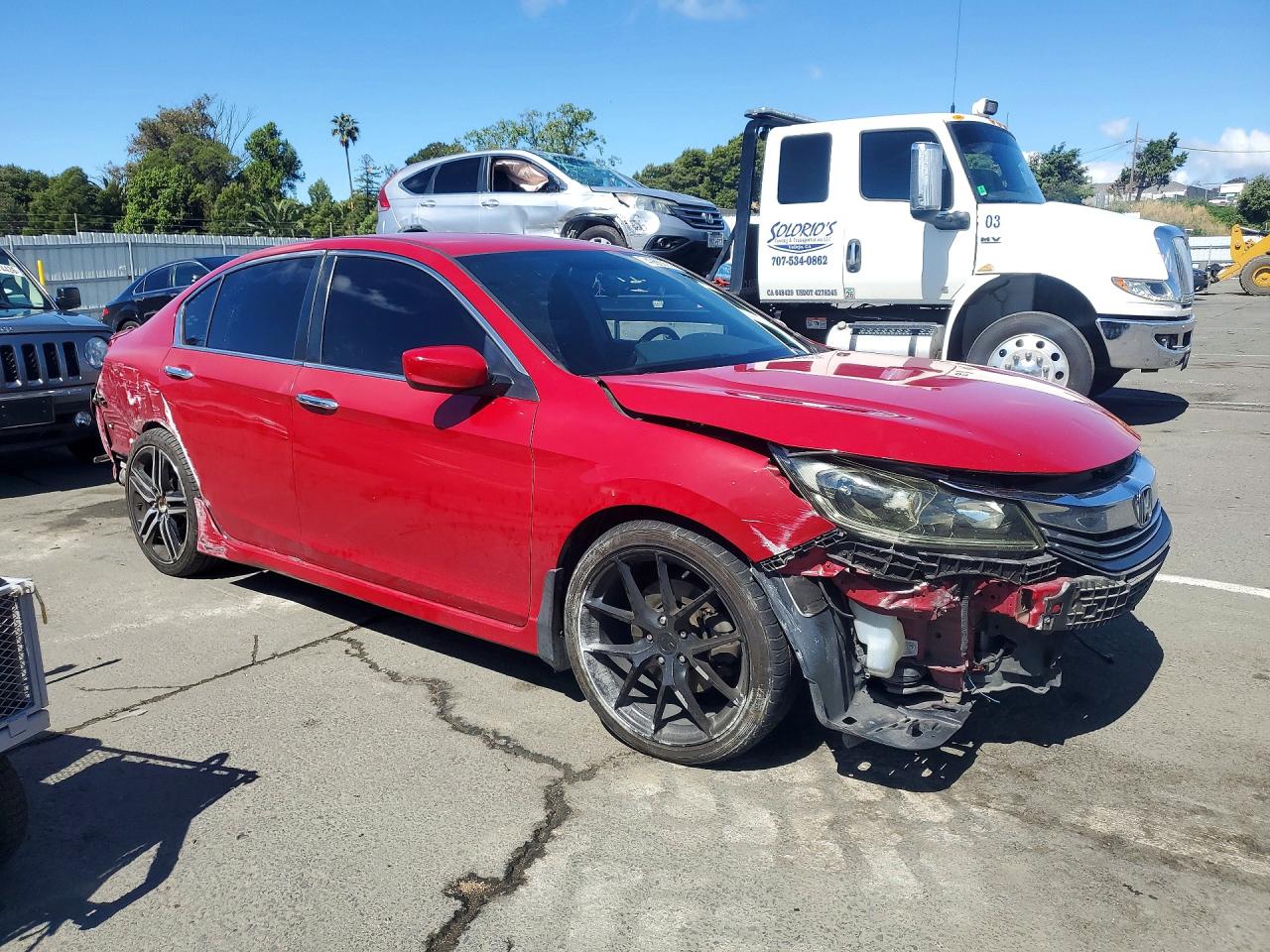 2017 Honda Accord Sport Red vin: 1HGCR2F58HA168204