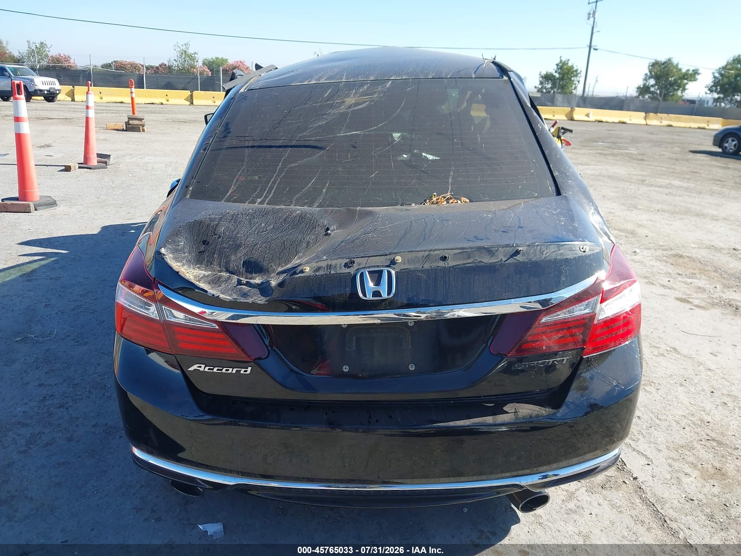 2017 Honda Accord Sport Black vin: 1HGCR2F58HA252653