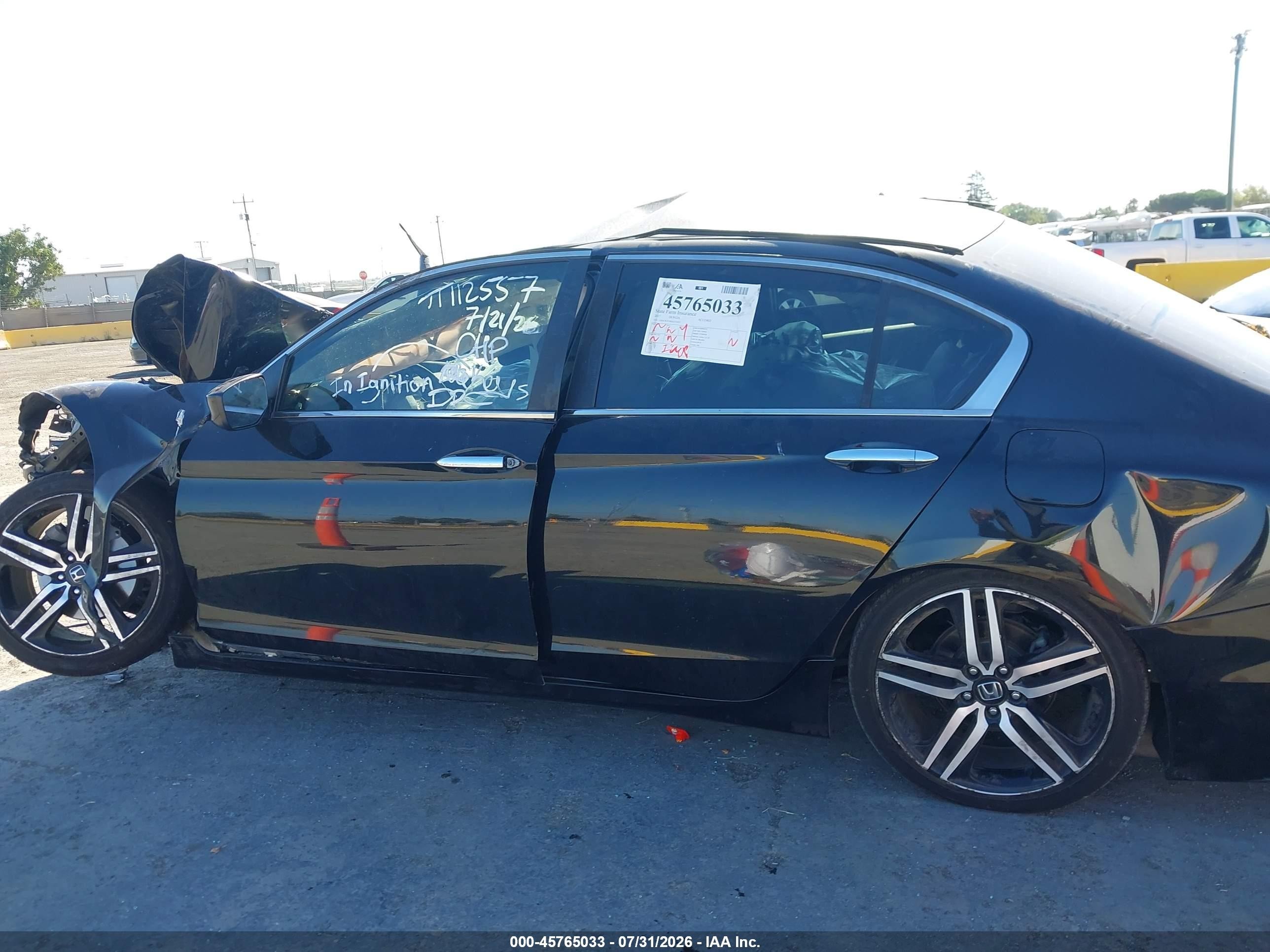 2017 Honda Accord Sport Black vin: 1HGCR2F58HA252653