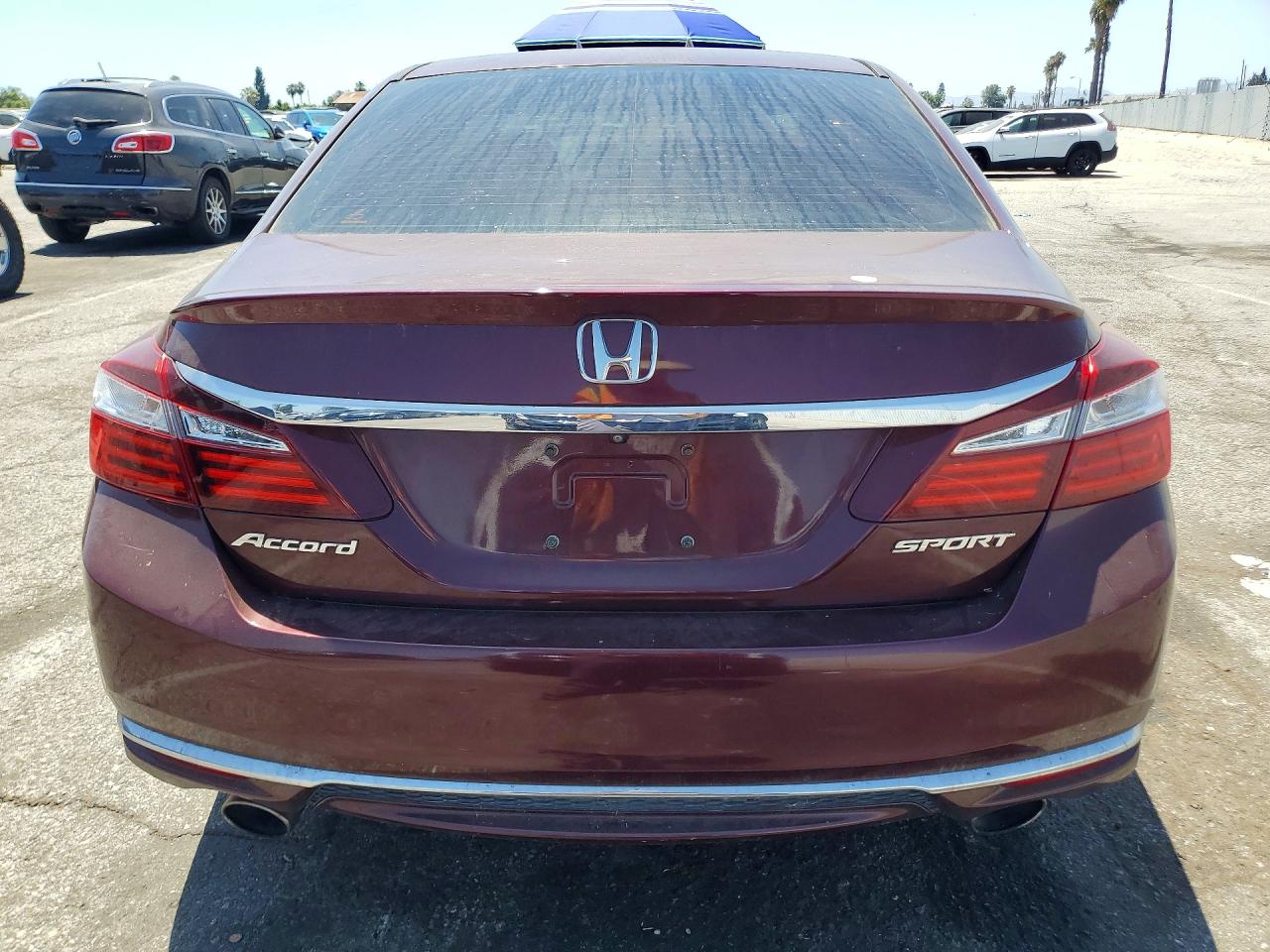 2017 Honda Accord Sport Бордовый vin: 1HGCR2F58HA281795