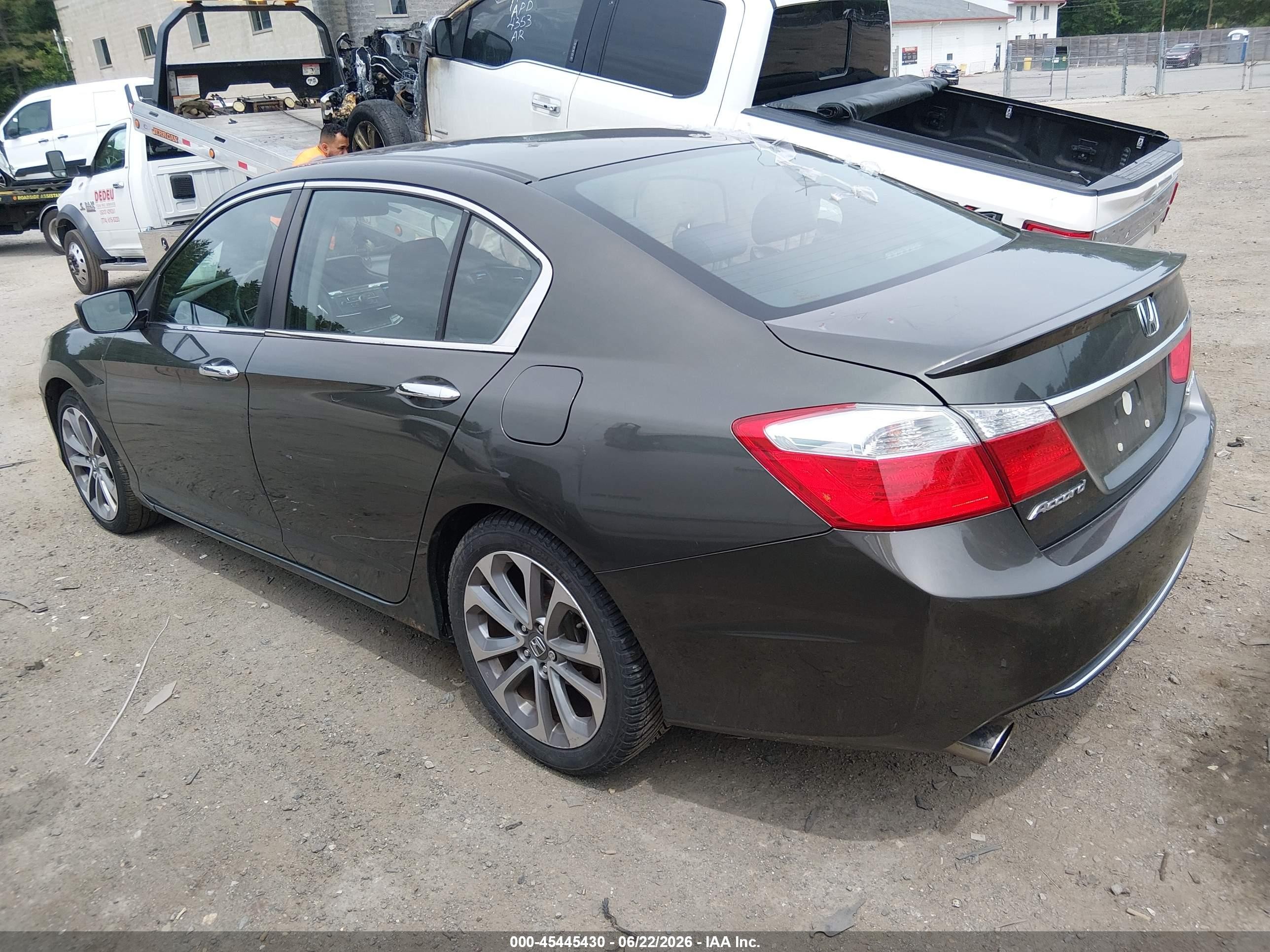 2013 Honda Accord Sport Gray vin: 1HGCR2F59DA010089
