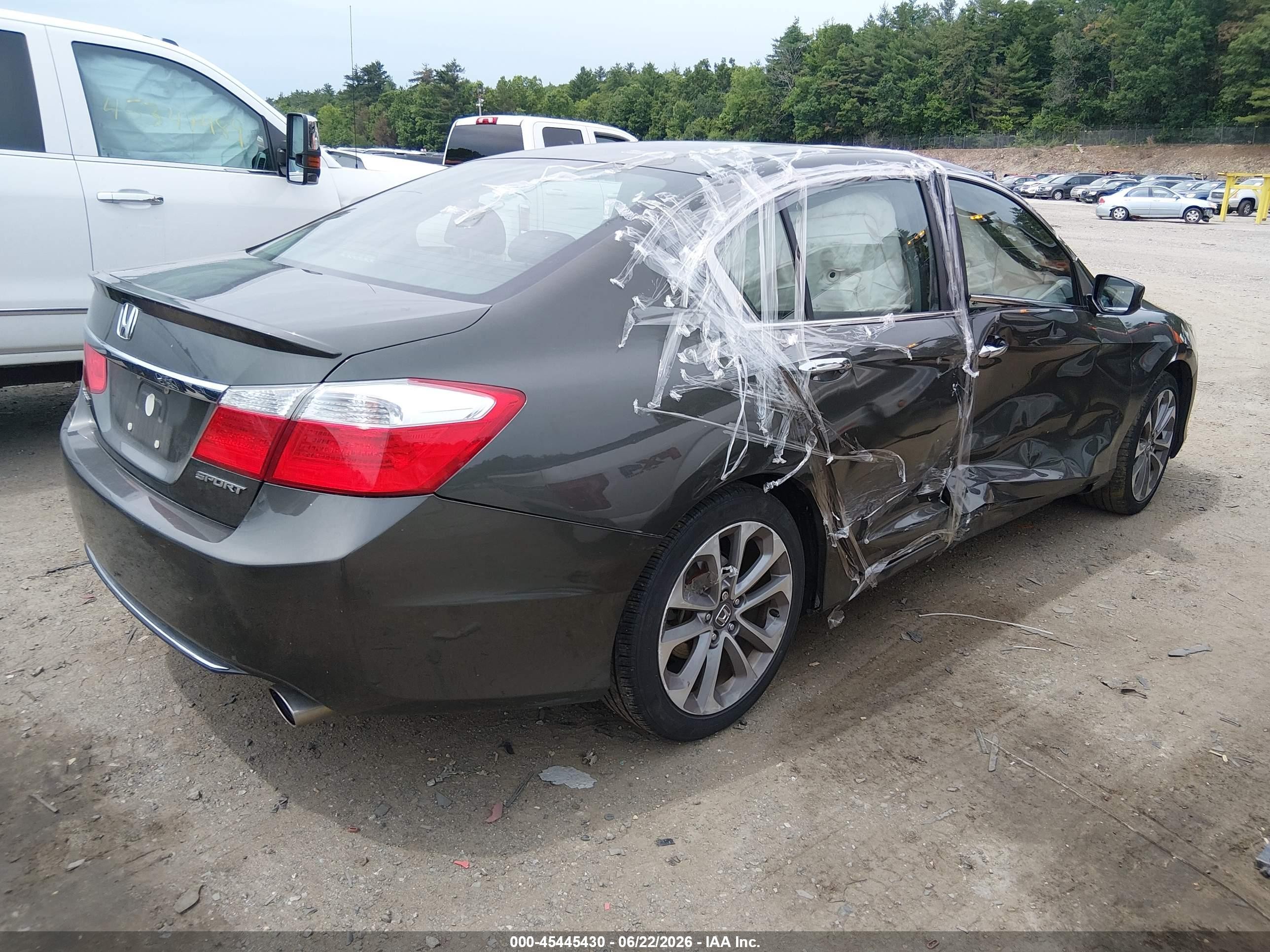 2013 Honda Accord Sport Gray vin: 1HGCR2F59DA010089