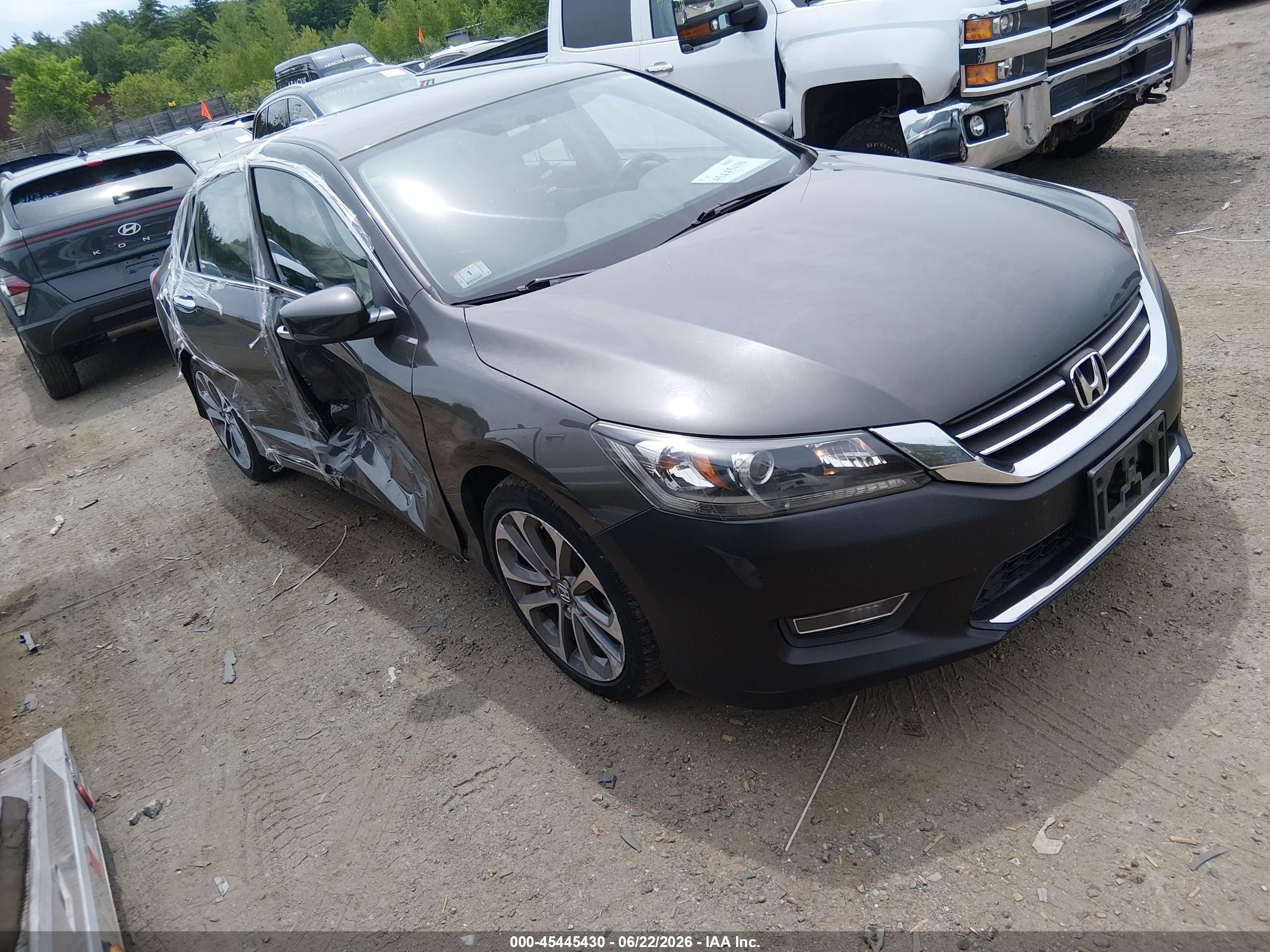 2013 Honda Accord Sport Gray vin: 1HGCR2F59DA010089