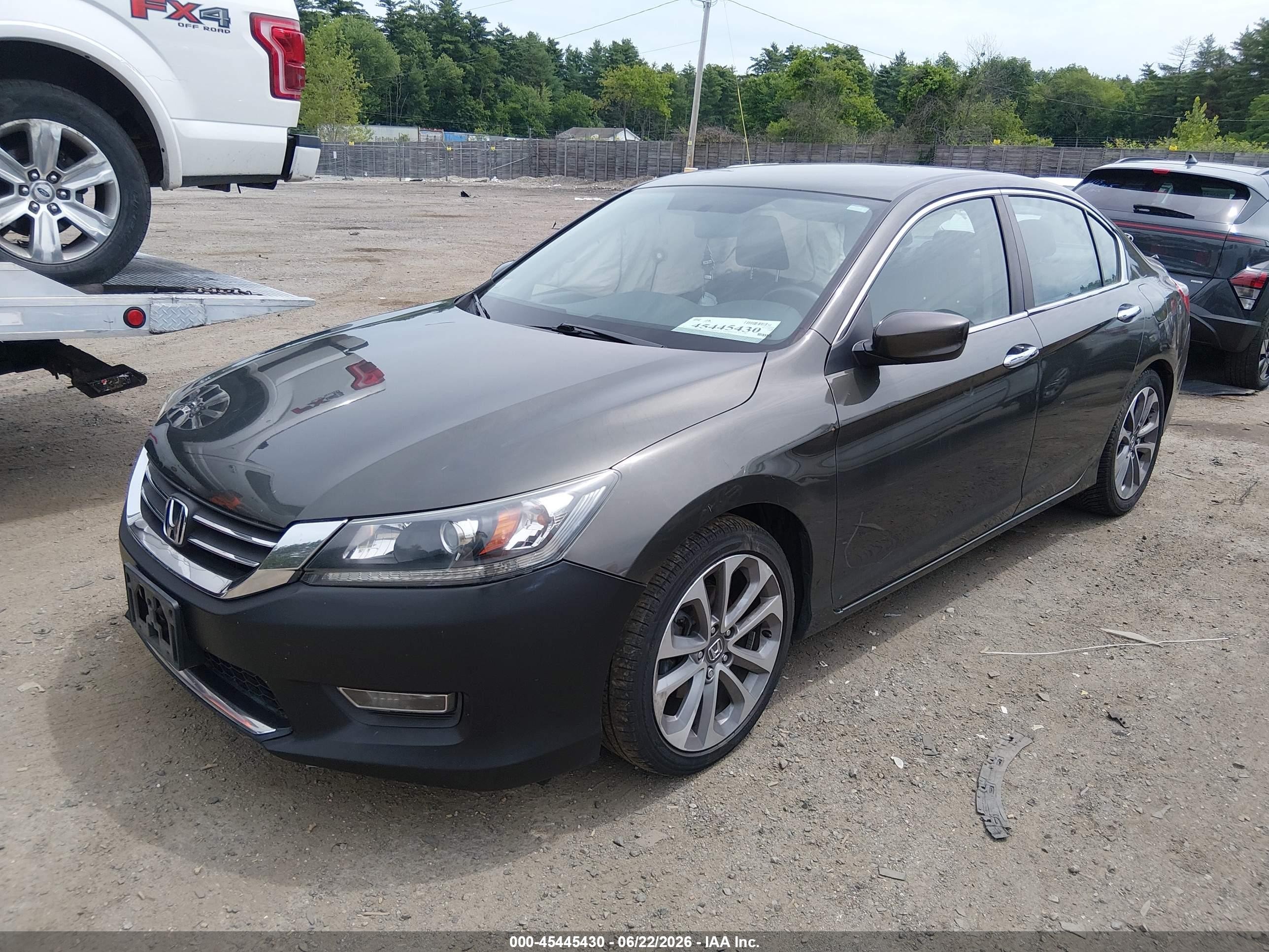2013 Honda Accord Sport Gray vin: 1HGCR2F59DA010089