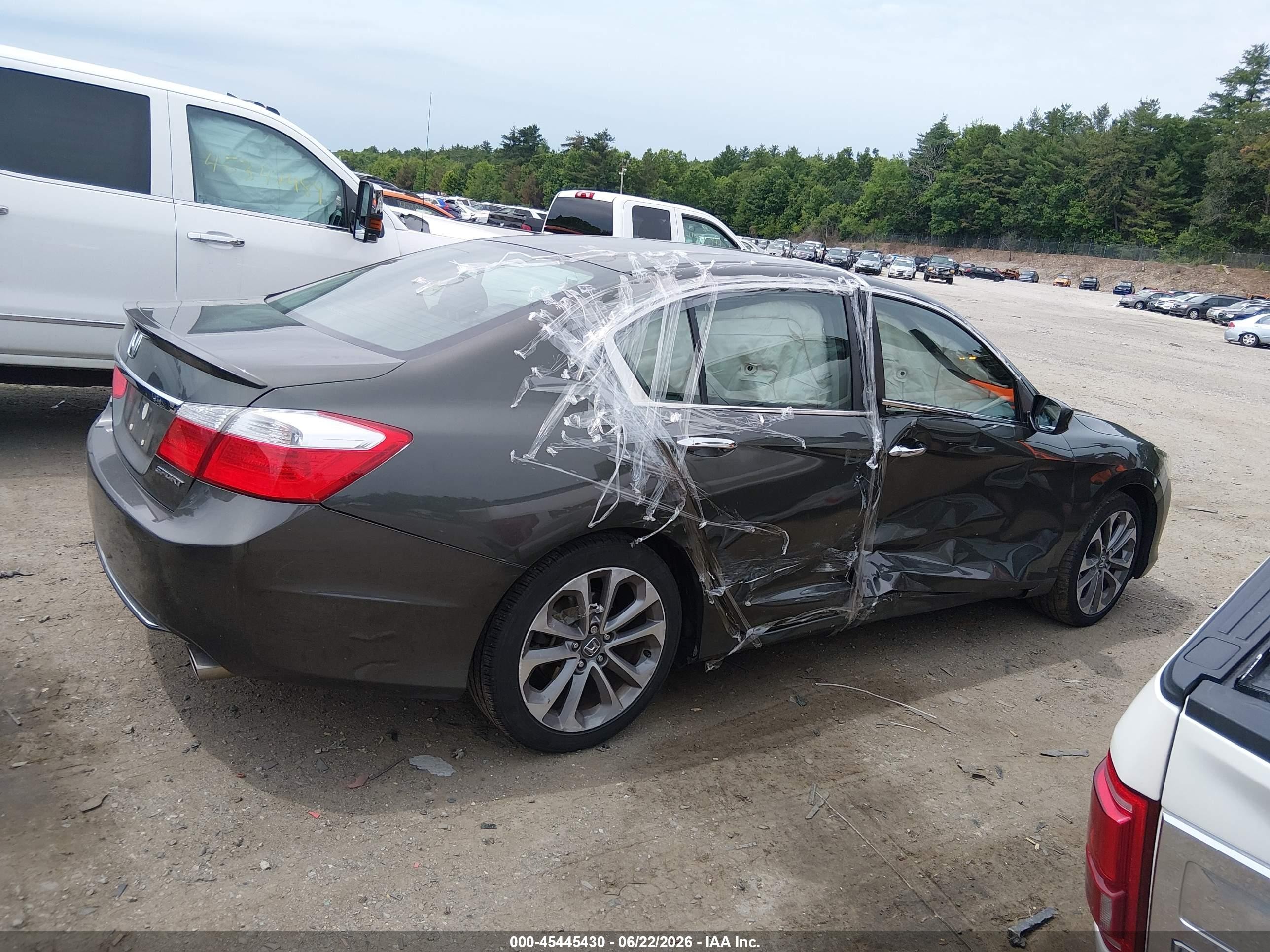 2013 Honda Accord Sport Gray vin: 1HGCR2F59DA010089