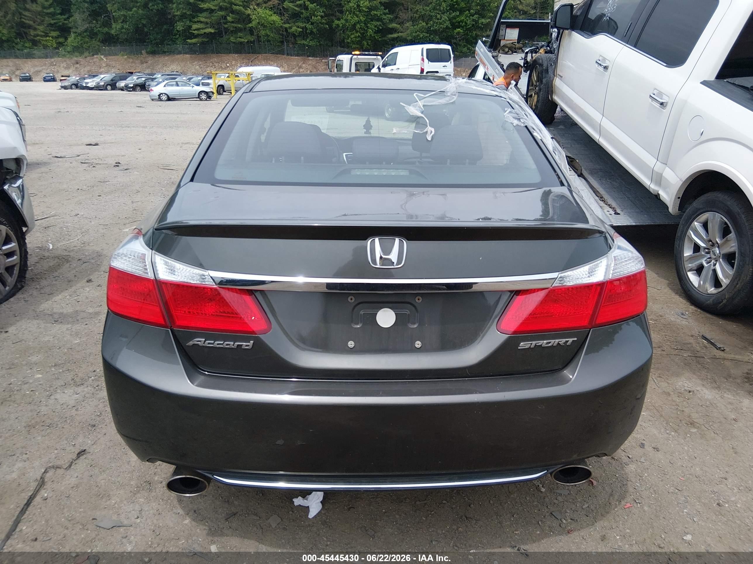 2013 Honda Accord Sport Gray vin: 1HGCR2F59DA010089