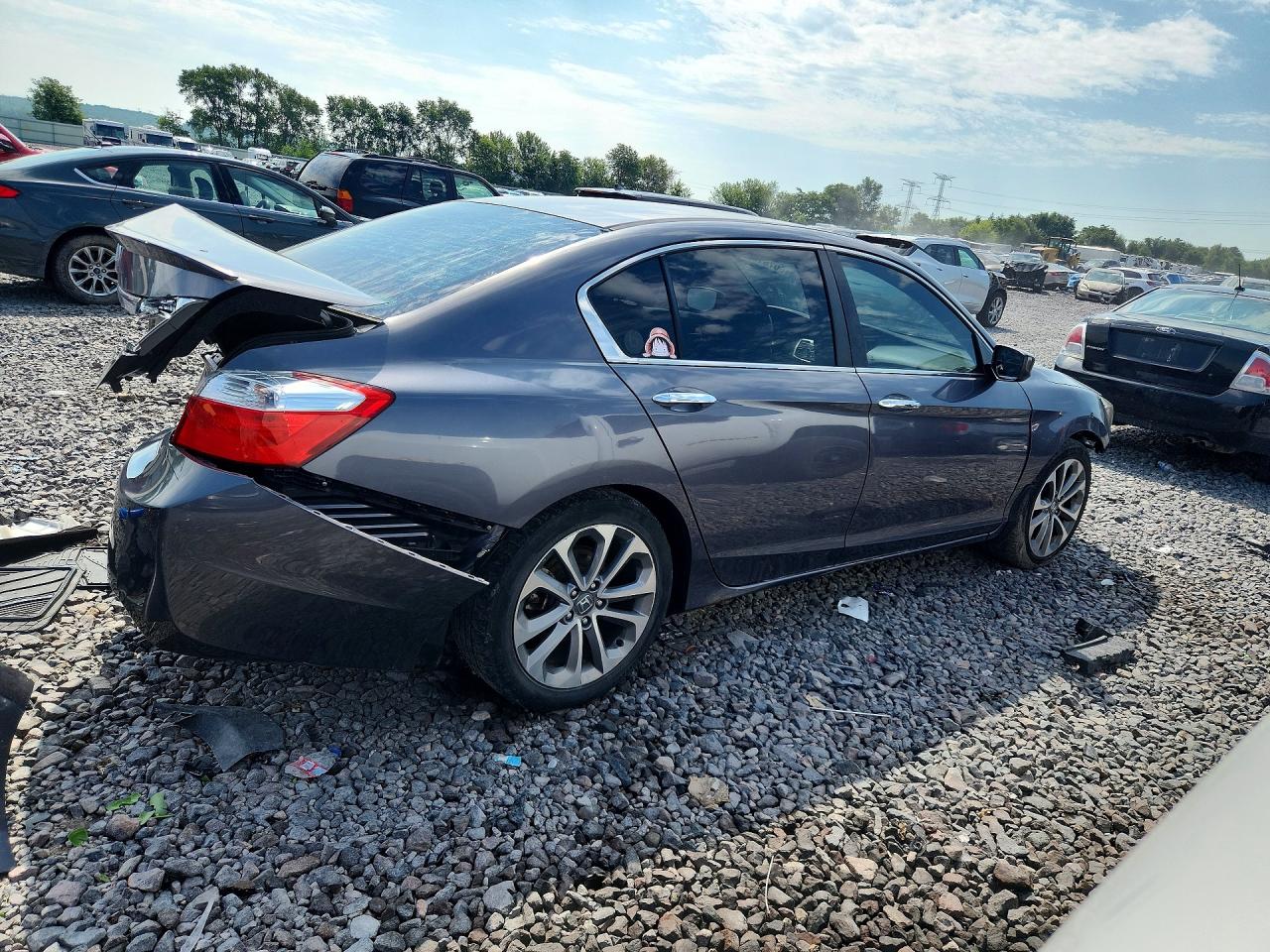 2013 Honda Accord Sport Gray vin: 1HGCR2F59DA026647