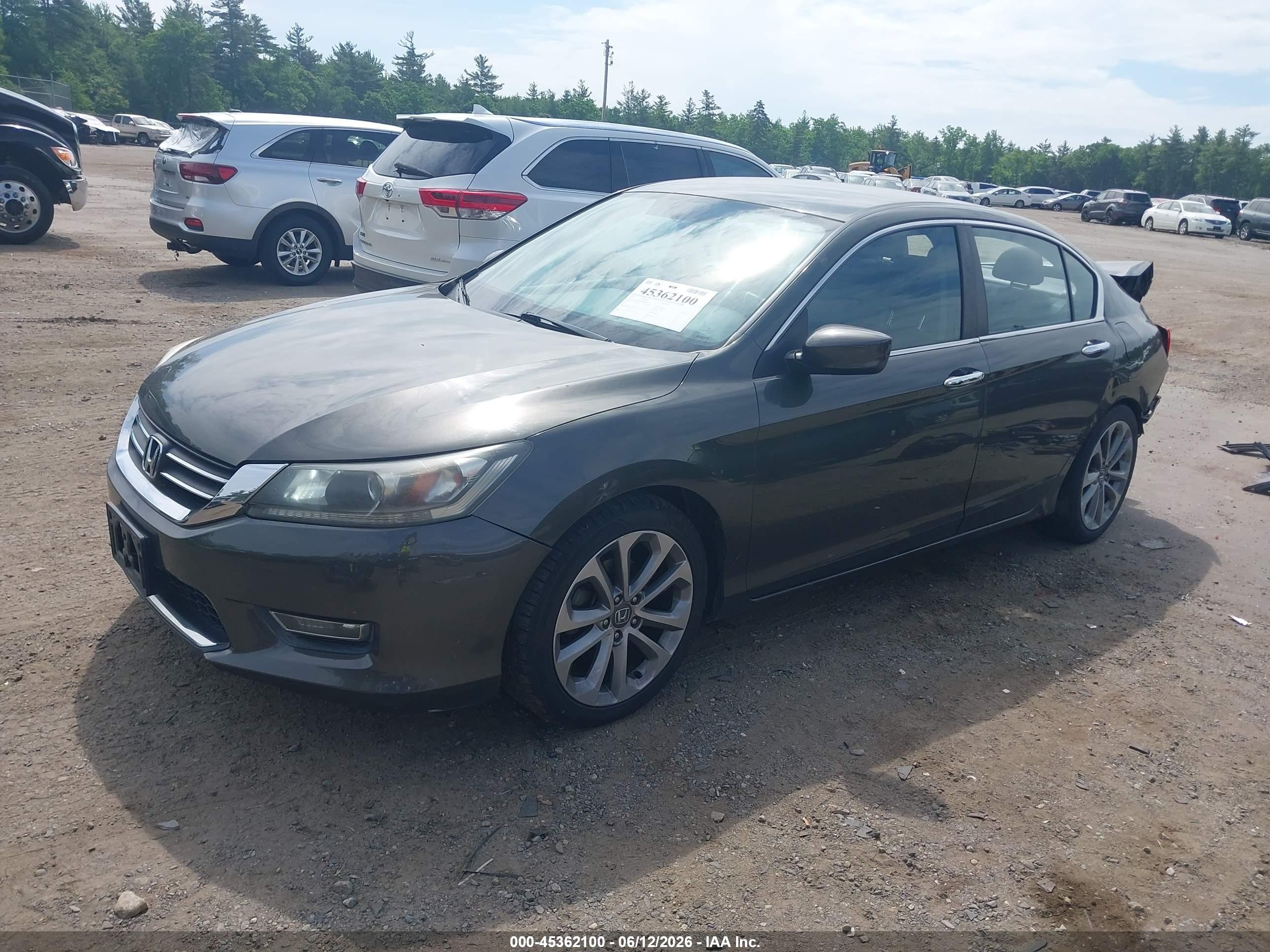 2013 Honda Accord Sport Silver vin: 1HGCR2F59DA038670
