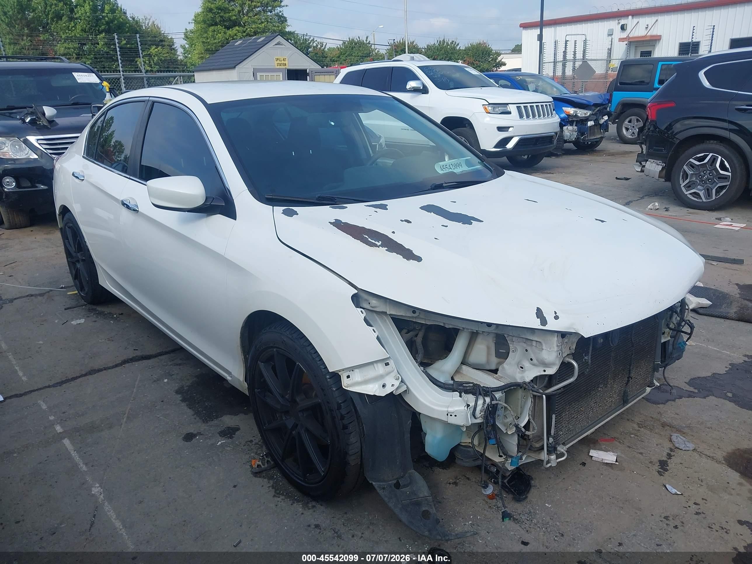 2013 Honda Accord Sport White vin: 1HGCR2F59DA045098